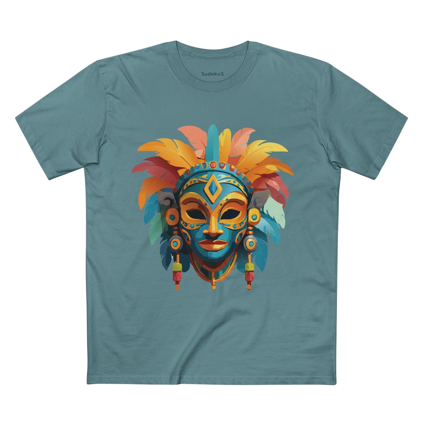 Mask Graphic Unisex 100 Cotton Staple Tee 2
