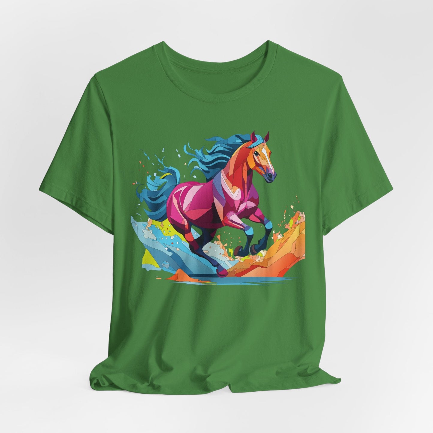 Unisex Animal Tee Shirt With Wild Animals Art Design Short Sleeve Casual Wear Everyday