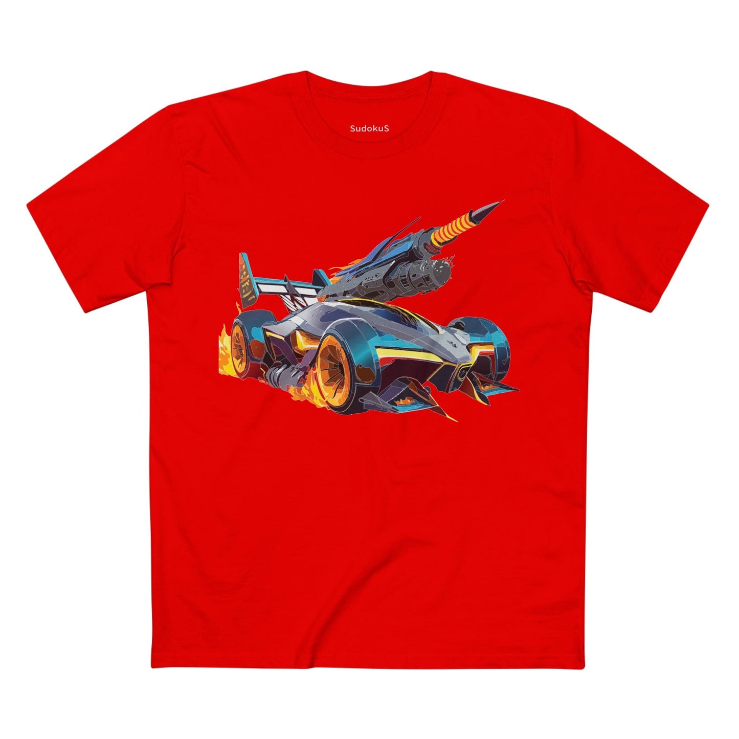 Car Graphic Unisex 100 Cotton Staple Tee 5