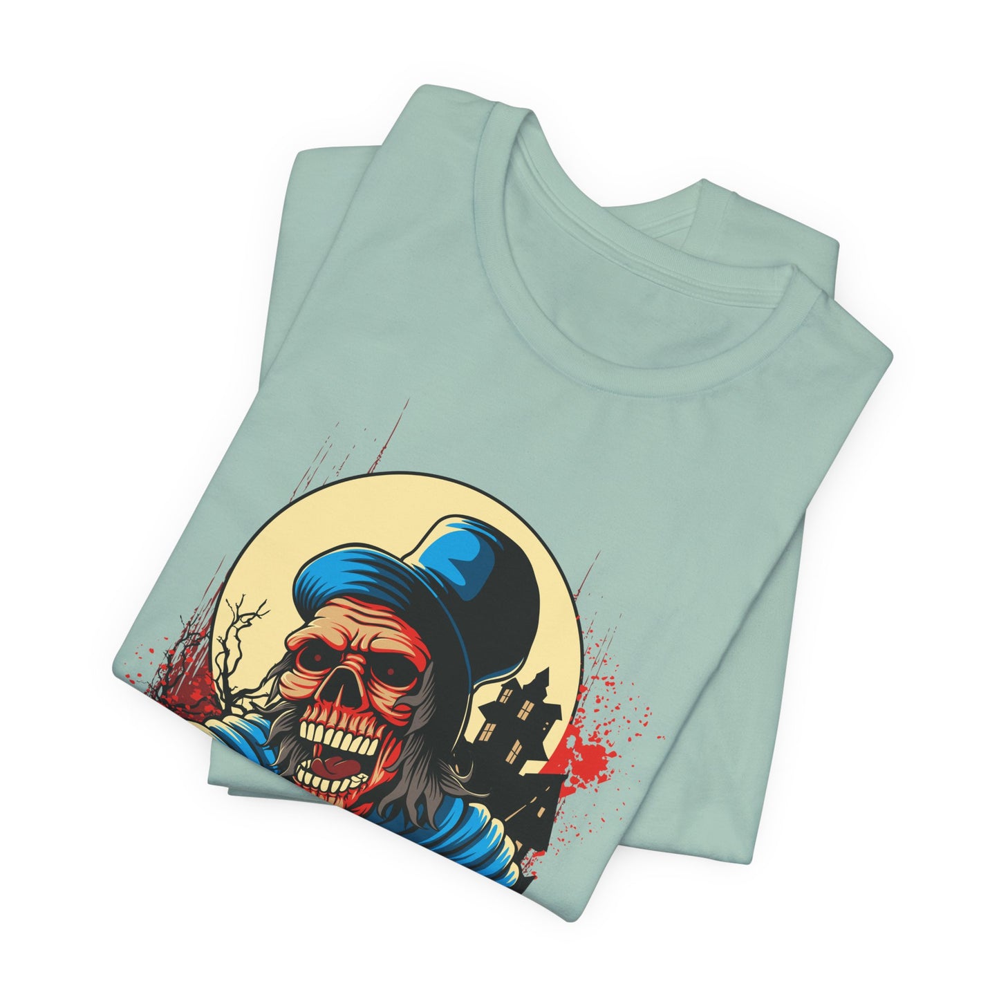 Skull Graphic Design Tee, Skull Shirt, Vintage Tees, Art Design T-Shirt, Graphic Tee, Art Shirts - 1