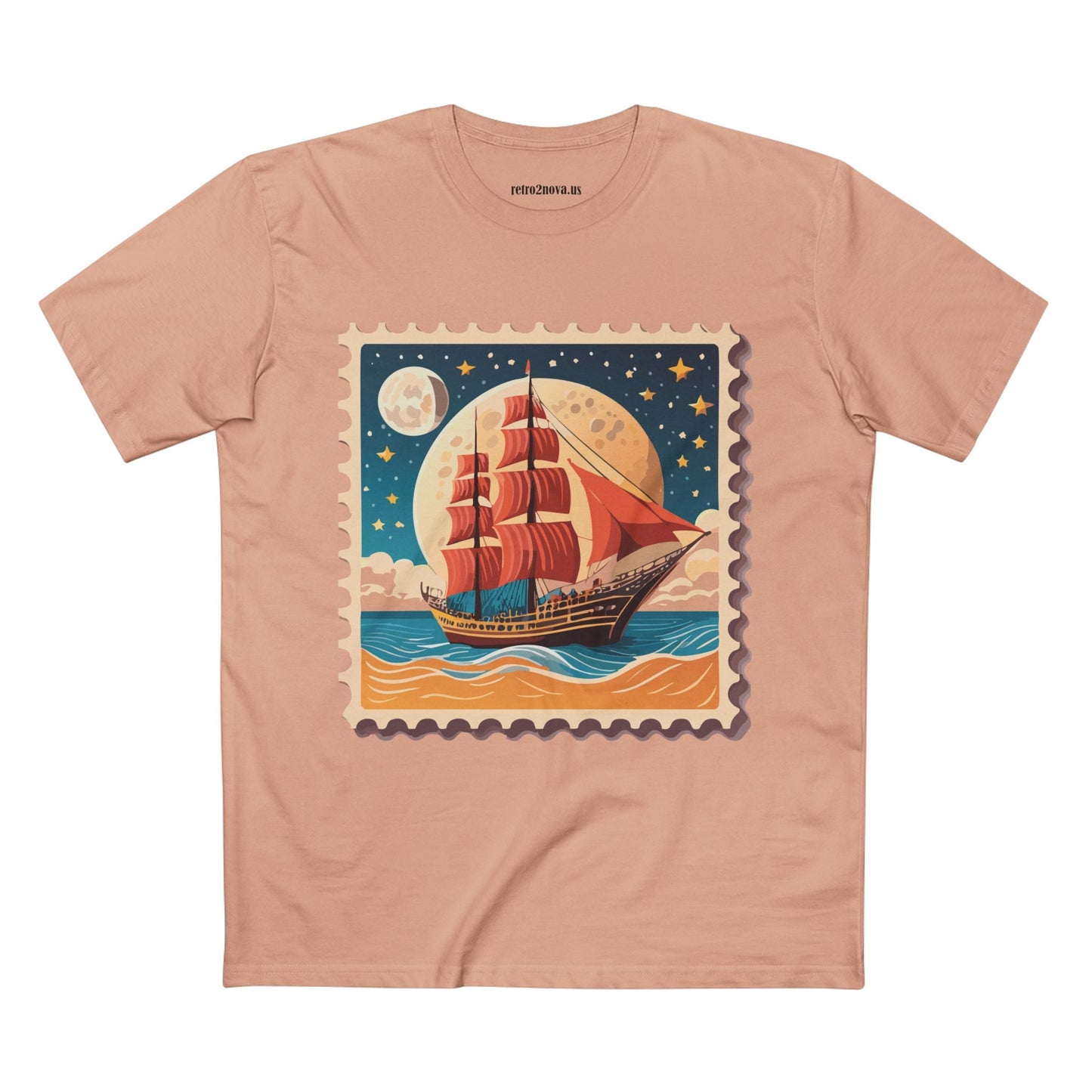 Stamp Shirt Postage Stamp Tee Unisex Premium Cotton Original Art Design By Retro2Nova