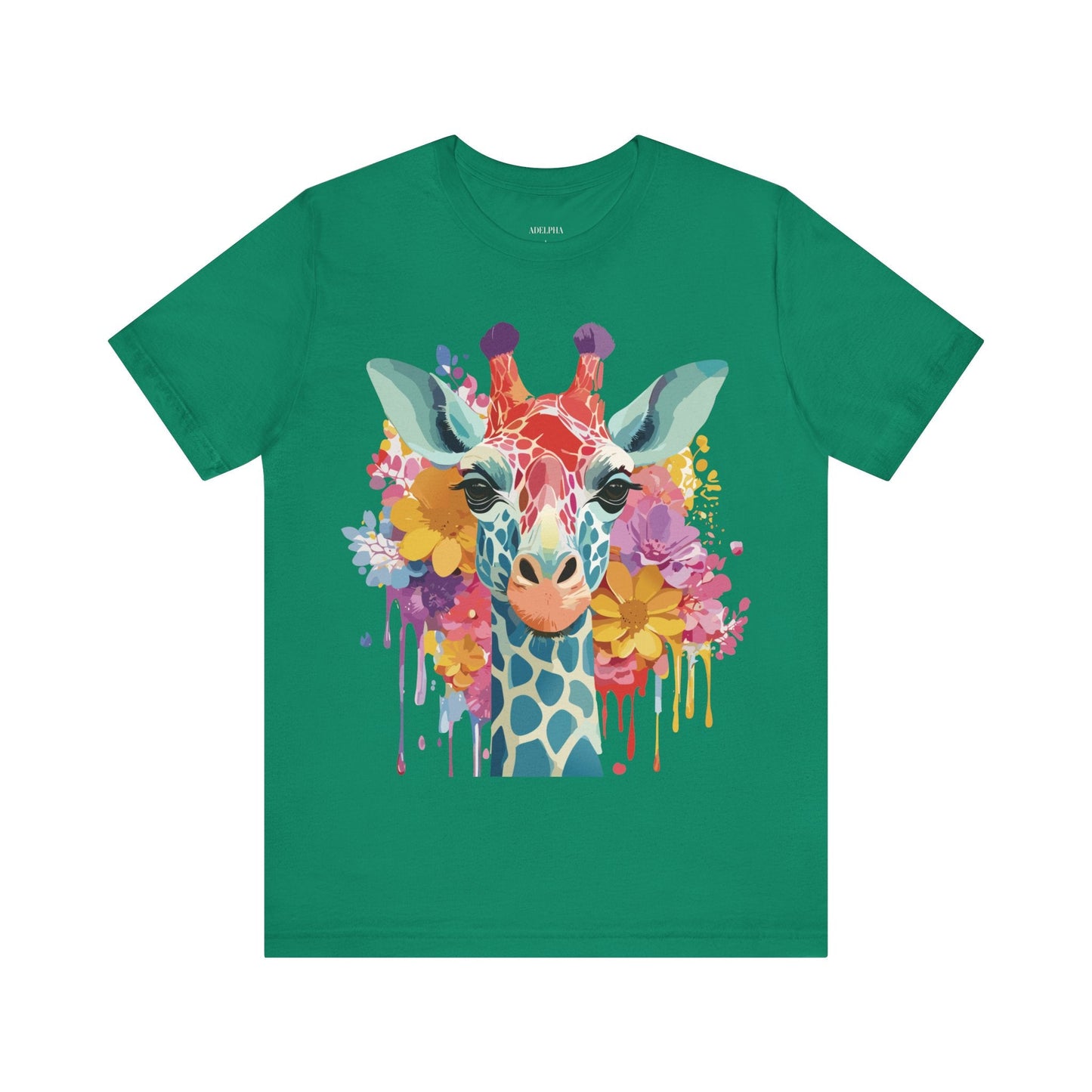Adelpha Giraffe Graphic Tee Unisex Jersey Short Sleeve Vintage Inspired Art Design