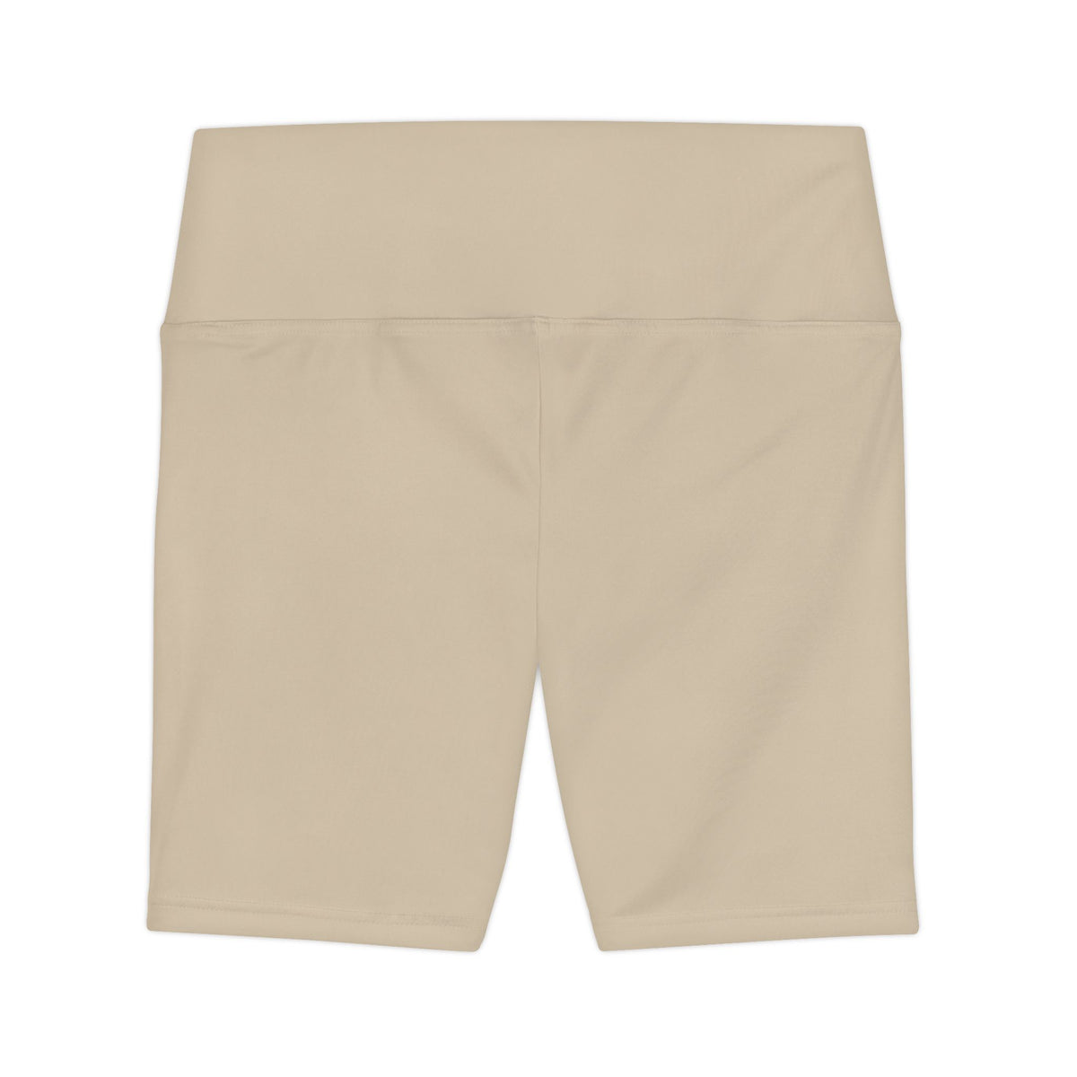 Pale Oak Beige Beige Women's Workout Shorts — High-Waist Active Bike Shorts