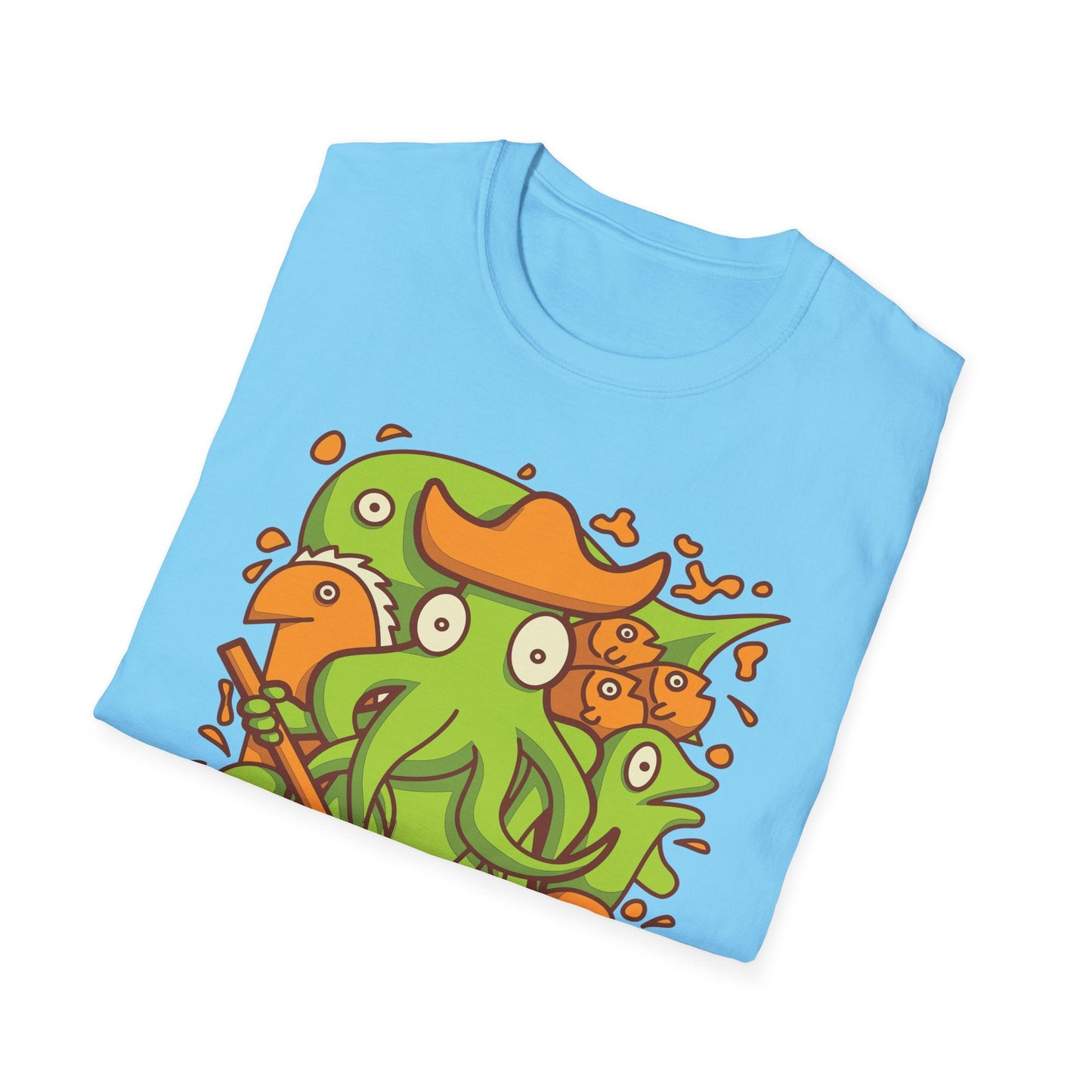 Cartoon T Shirt Animation T Shirt Funny Tee Shirt Unisex Gildan Softstyle Cotton 64000