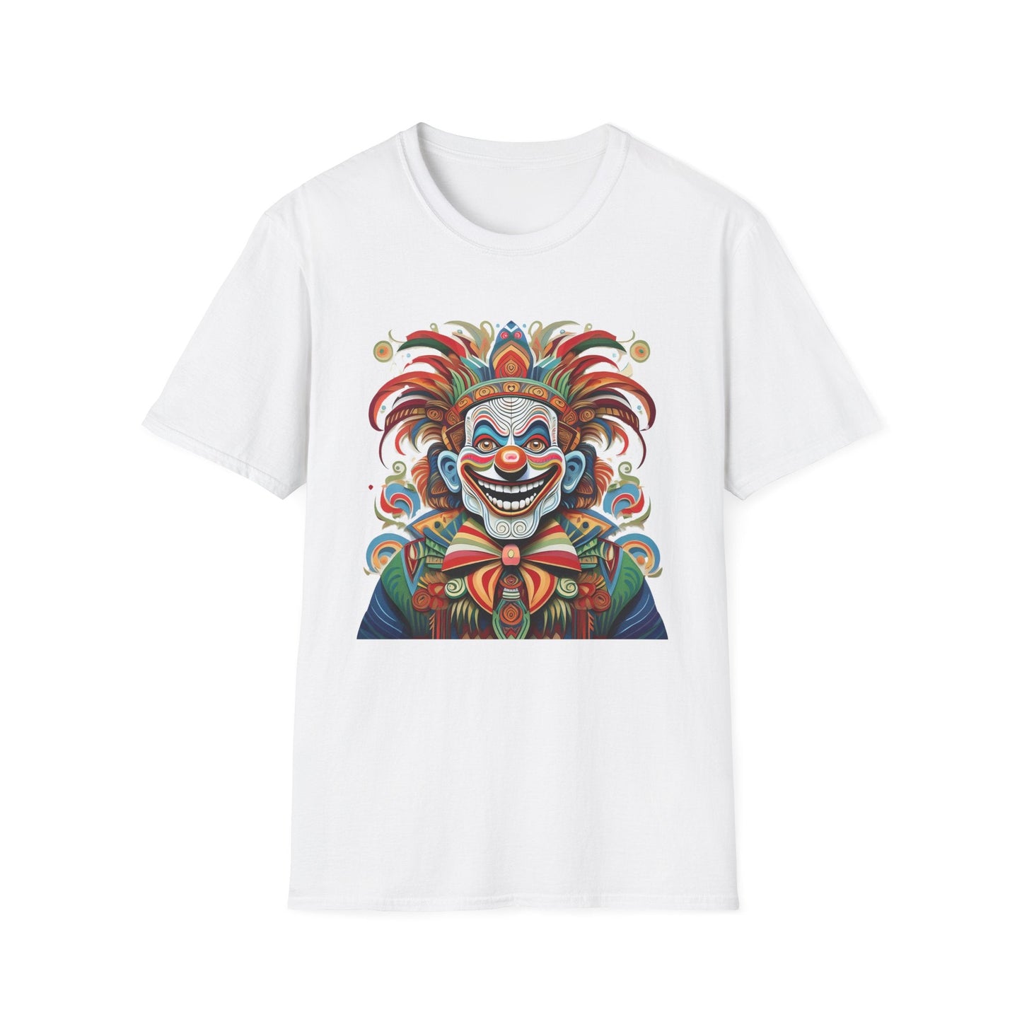 Clown Shirt Unisex Tee Funny Man Circus Shirt Scary Man Tee Gildan Softstyle 64000