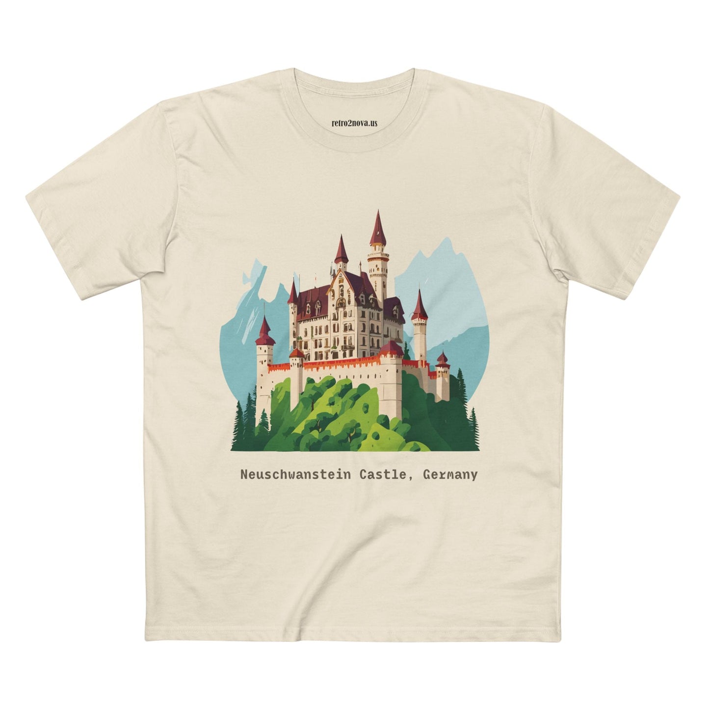 Germany Travel Shirt Unisex Premium Cotton Tee With Original Retro2Nova Art Design Daily Comfort