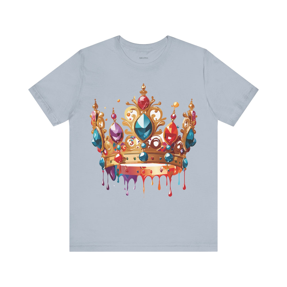 Crown Graphic Unisex Cotton Bella+Canvas Tee with Art Design m16