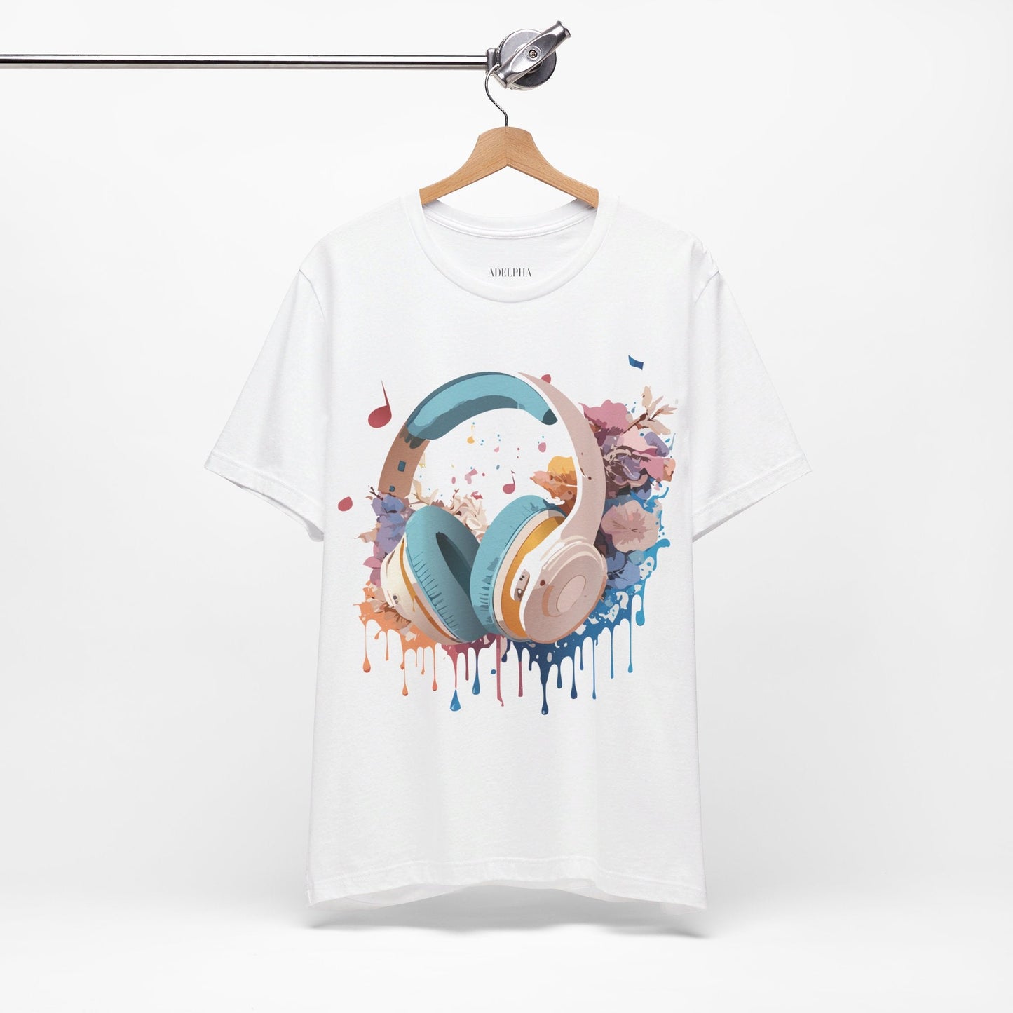 Unisex Graphic Tee Adelpha Art Design Vintage Music Inspired Short Sleeve Jersey Premium