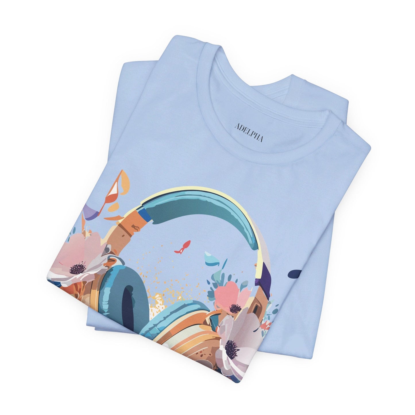 Adelpha Graphic Unisex Music T Shirt With Vintage Inspired Artwork Short Sleeve Tee