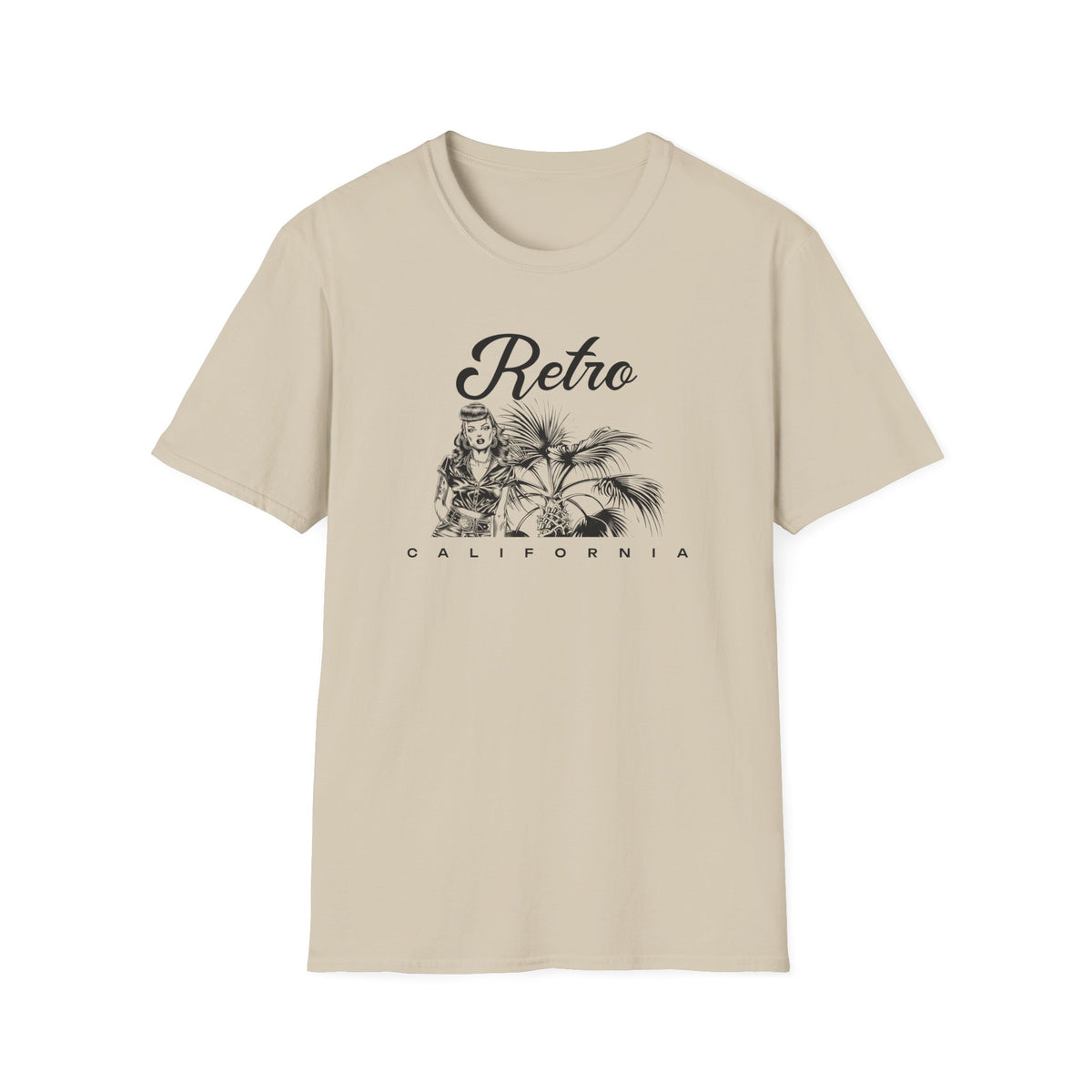 Retro California Vintage Palm Beach Graphic Tee Gildan Unisex 100 Cotton Tee Shirt d202