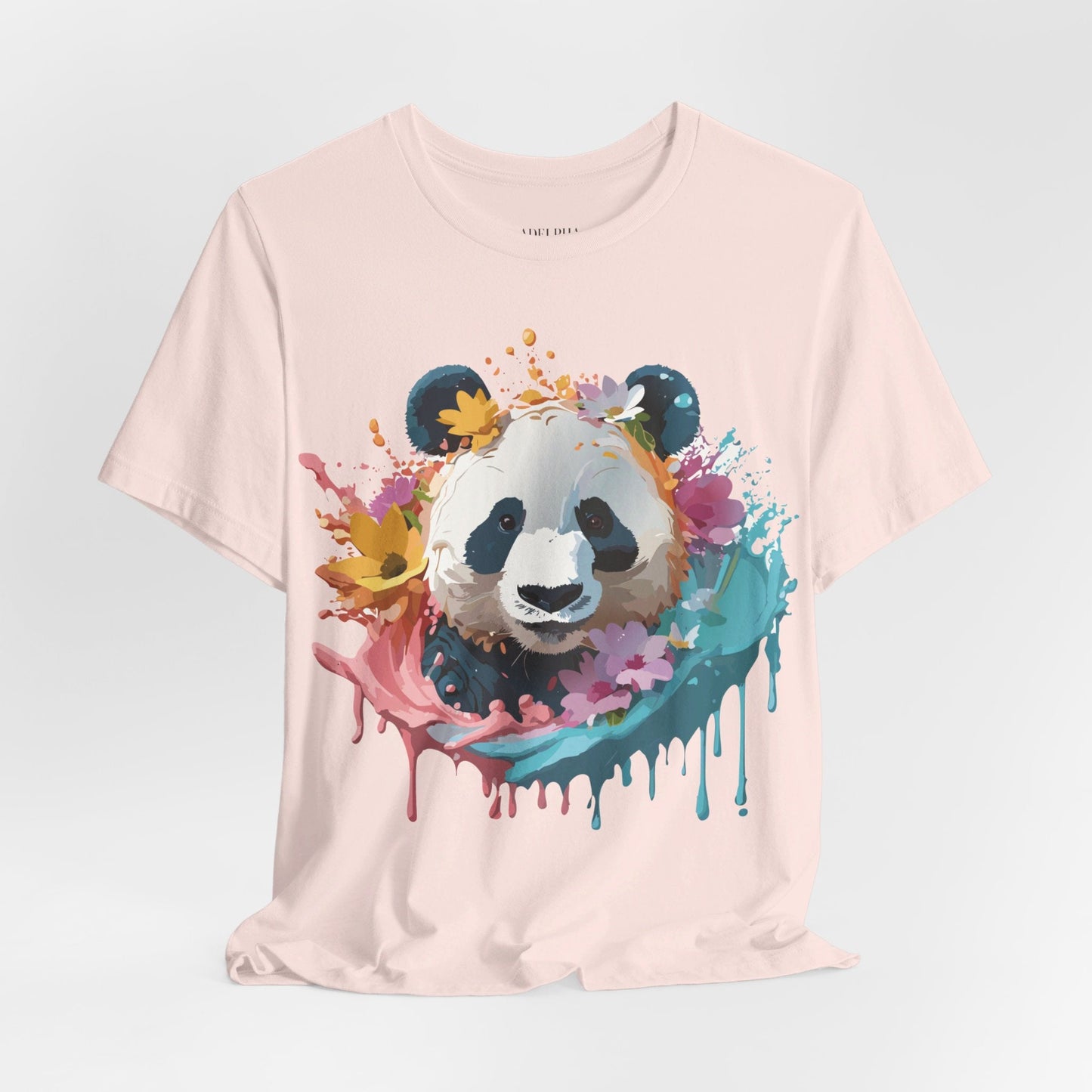 Panda Graphic Tee Unisex Jersey Short Sleeve Art Design Shirt By Adelpha Premium Casual Wear