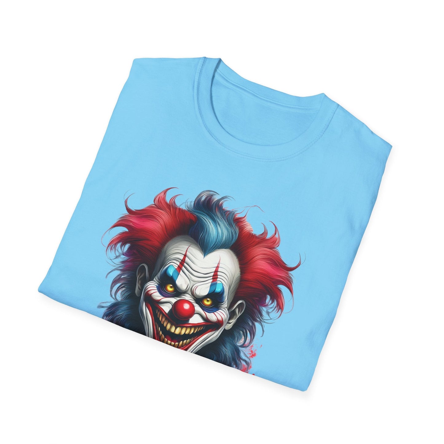 Unisex Clown Shirt Funny Man Tee Circus Theme Shirt Scary Man Shirt Softstyle Comfort