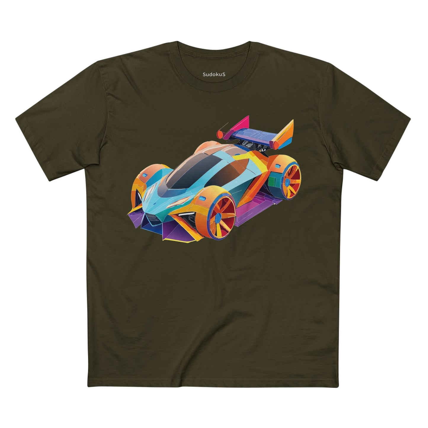 Car Graphic Unisex 100 Cotton Staple Tee 23