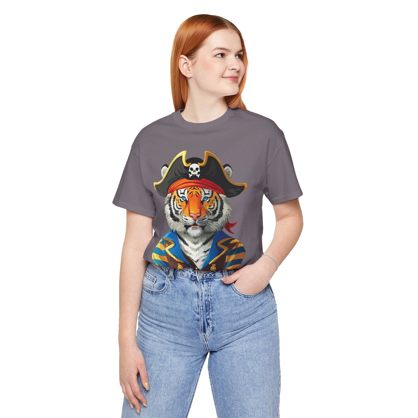 Unisex Animal Tee Shirt Art Design With Wild Animals Gildan Softstyle Cotton T Shirt