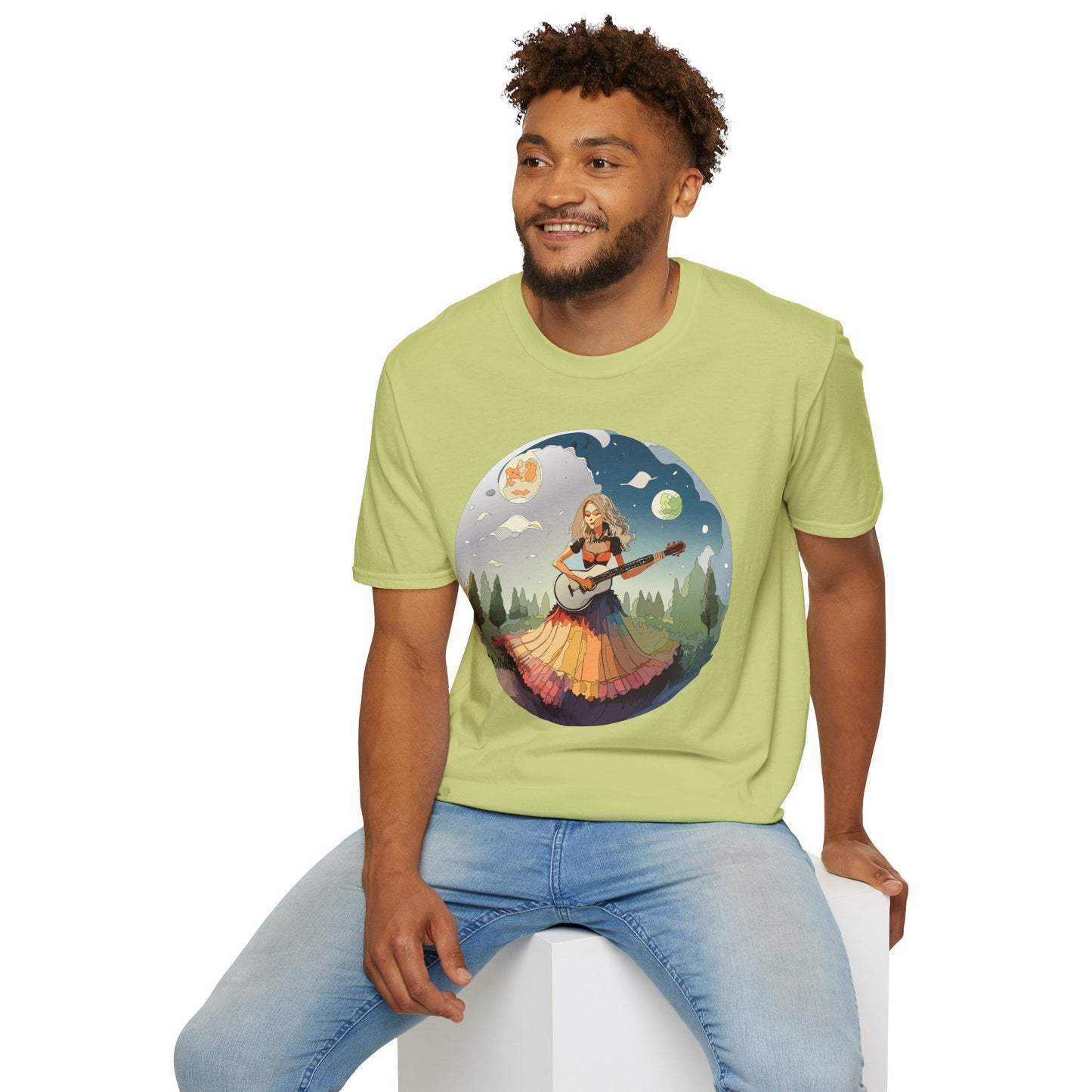 Womens Graphic T Shirts Art Design Tee Softstyle 64000 Ring Spun Cotton Comfort Everyday