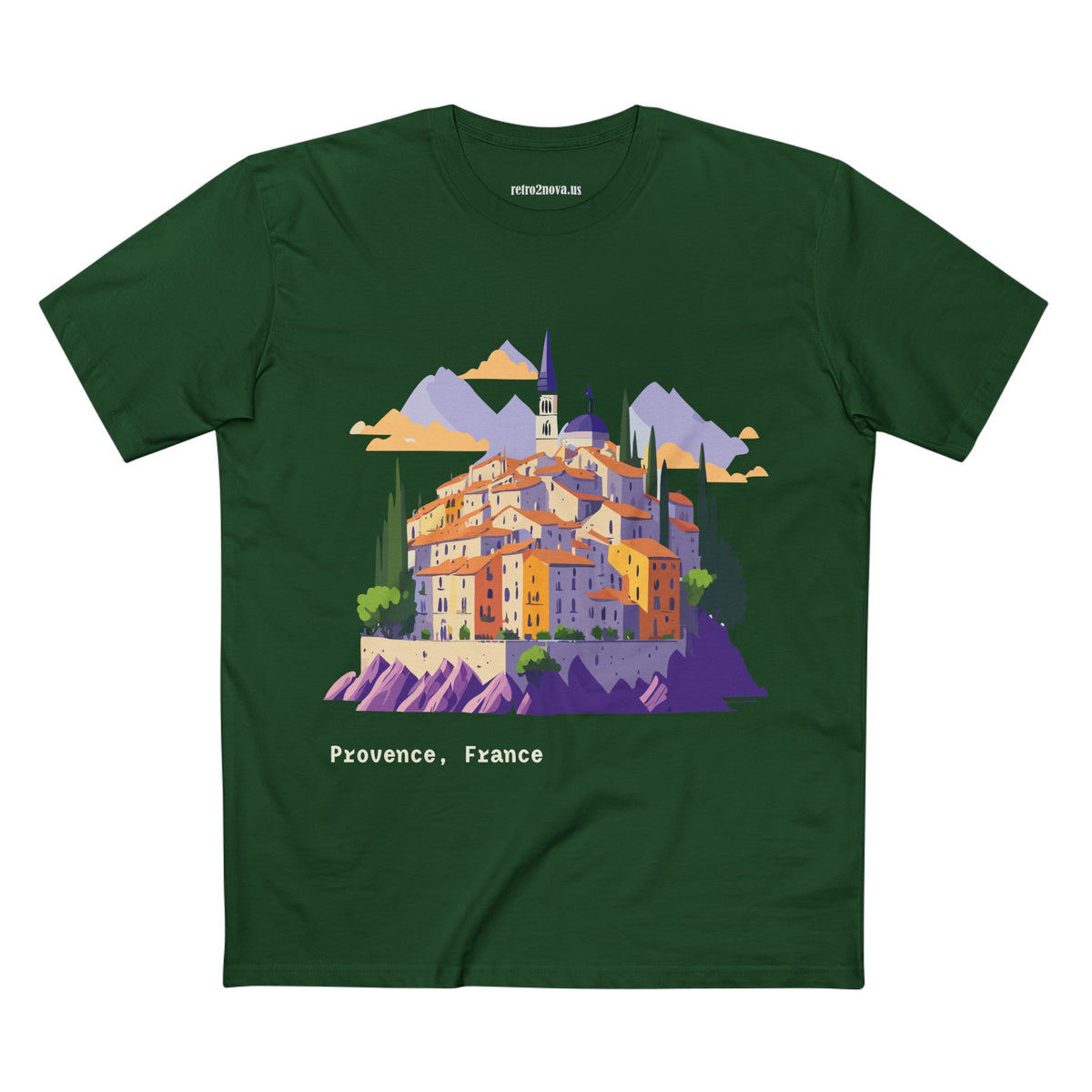Provence France Village Illustration Tee | Travel Souvenir Shirt