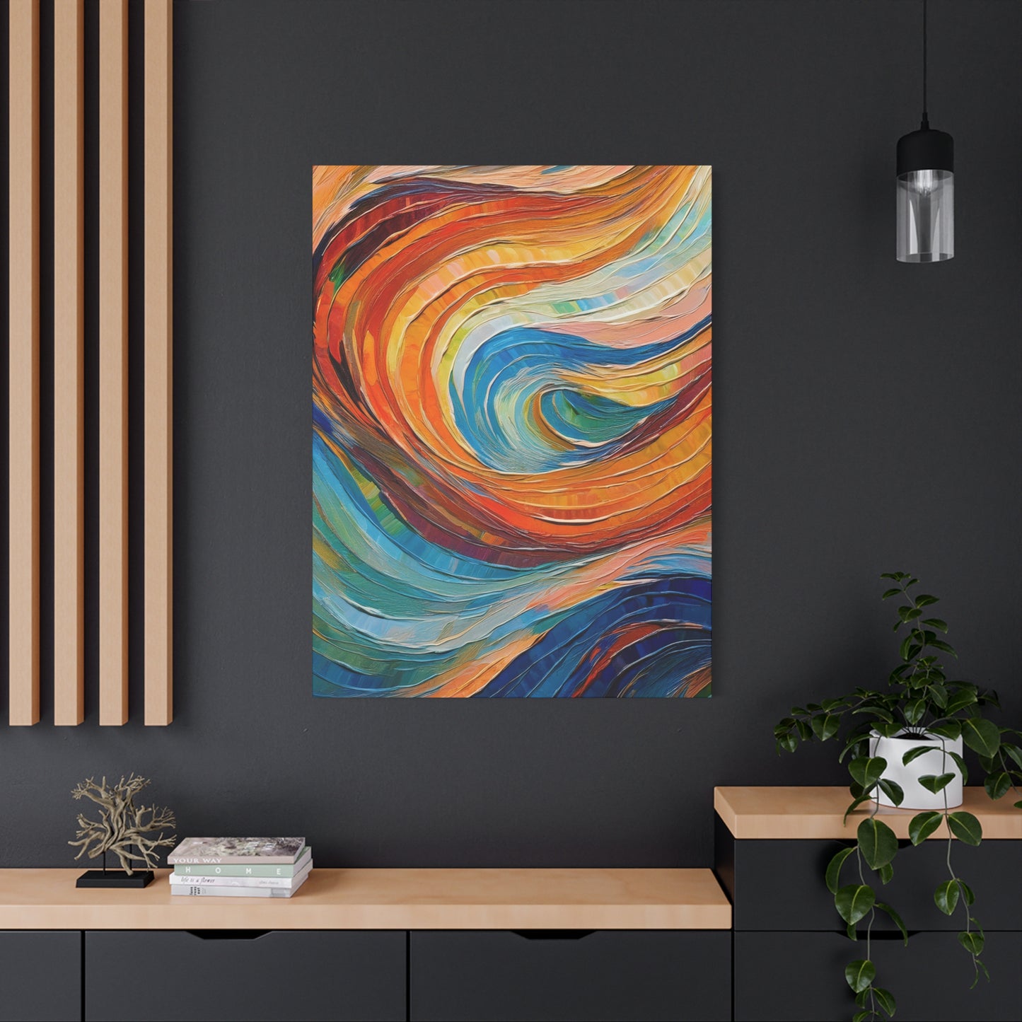 Abstract Oil Painting Print Canvas 20x24,20x30,24x30 24x32,24x36,30x40 32x48,36x48,40x60 Pine-Wood Inner Frame ABS-97