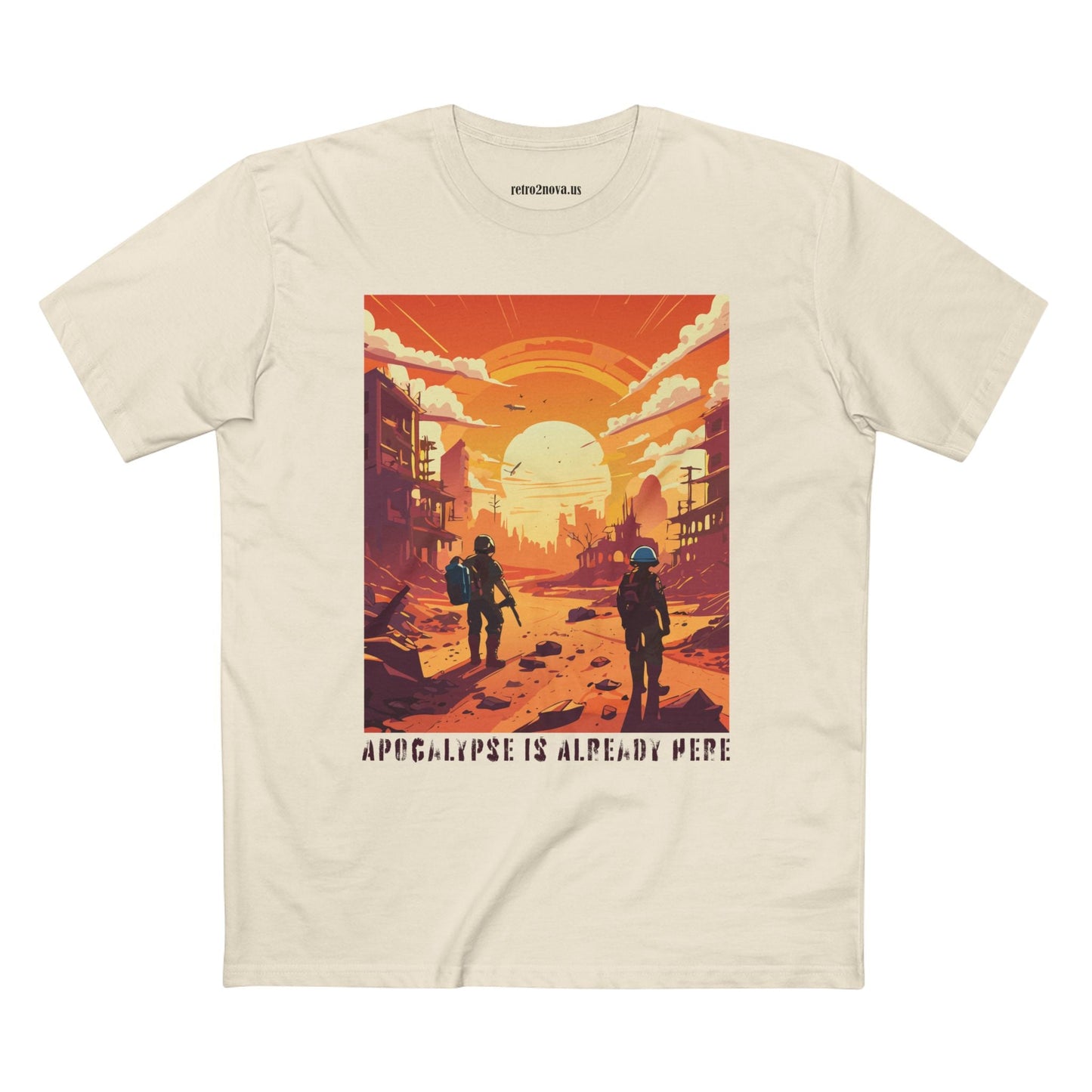 Cataclysm Doomsday Shirt Unisex Premium Cotton Tee With Original Art Design By Retro2Nova