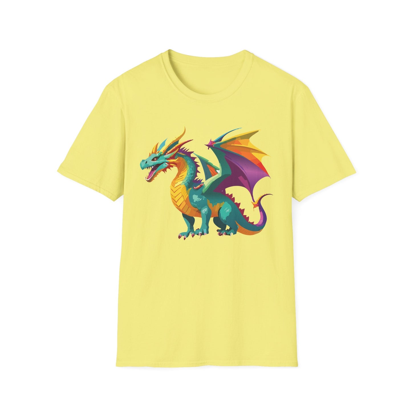 Dragon T Shirt Unisex Short Sleeve Art Design Gildan Softstyle Cotton Tee For Animal Lovers