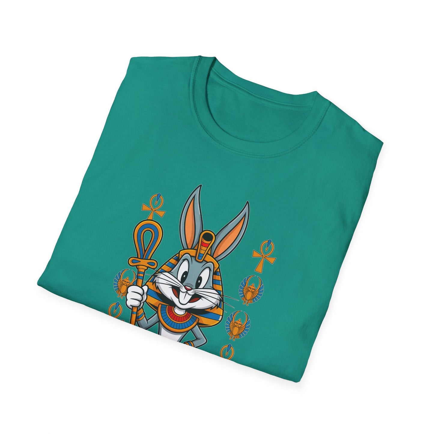 Cartoon Bunny Graphic Unisex Cotton Animal Animation Artwork Design Tee 31