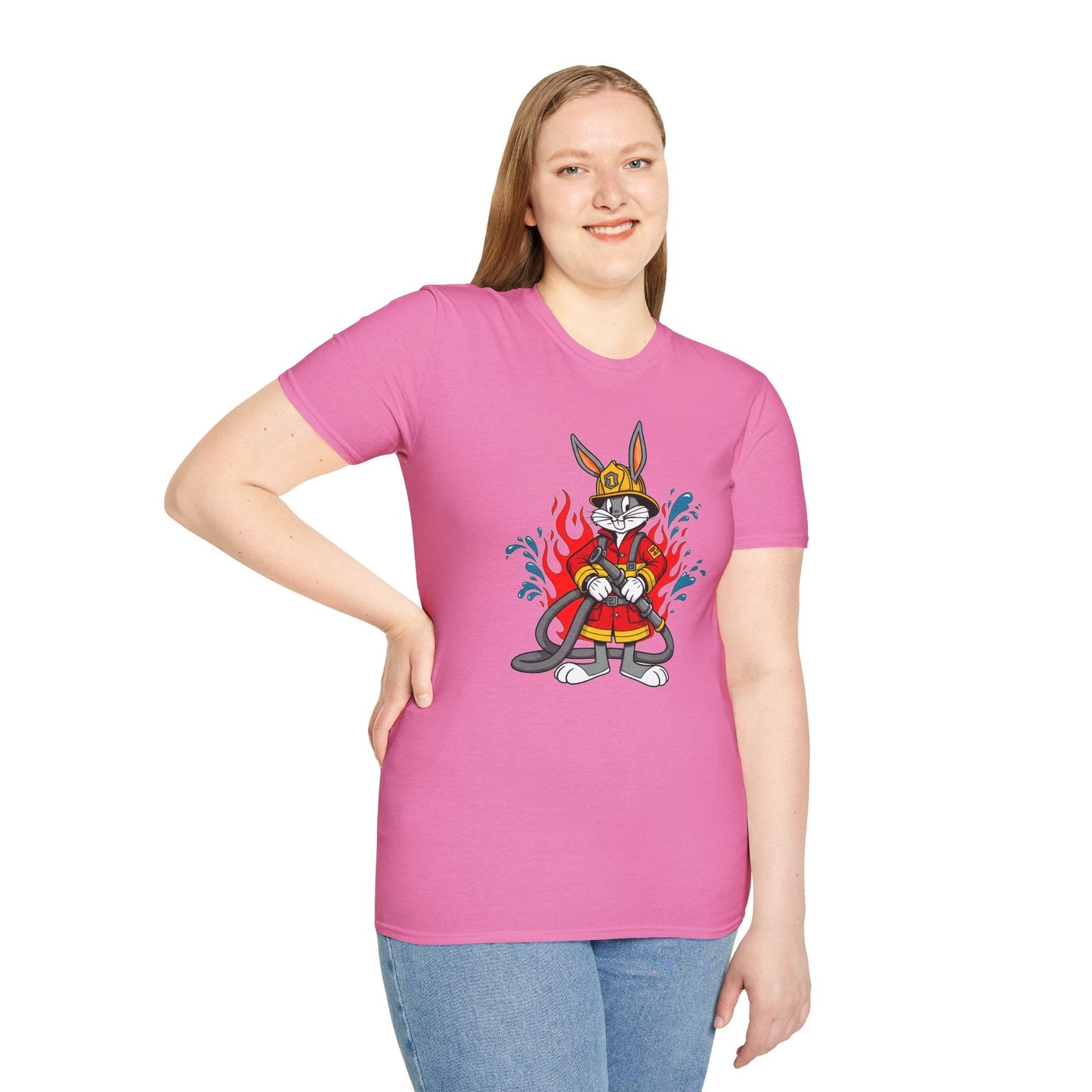 Bugs Bunny T Shirt Unisex Cartoon Tee Softstyle 64000 Cotton Graphic Tee For Fans