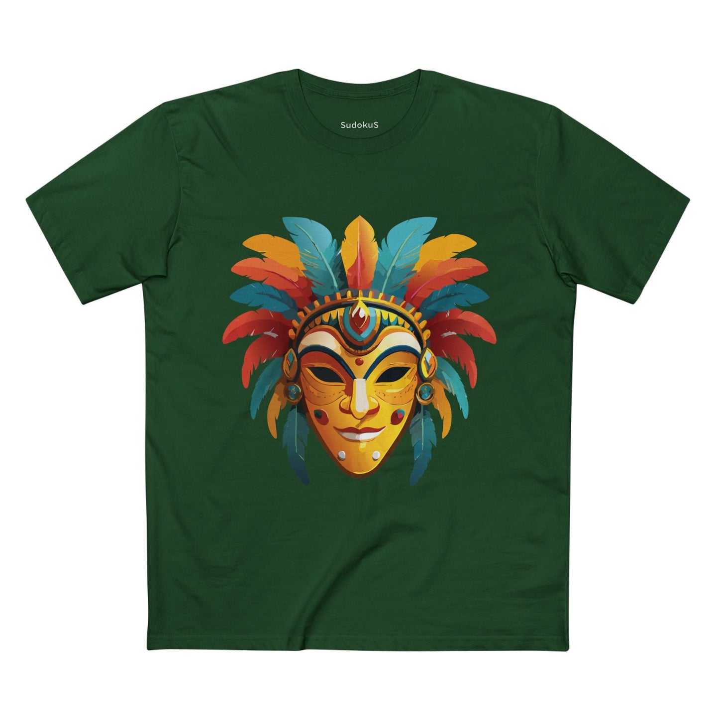 Mask Graphic Unisex 100 Cotton Staple Tee 3