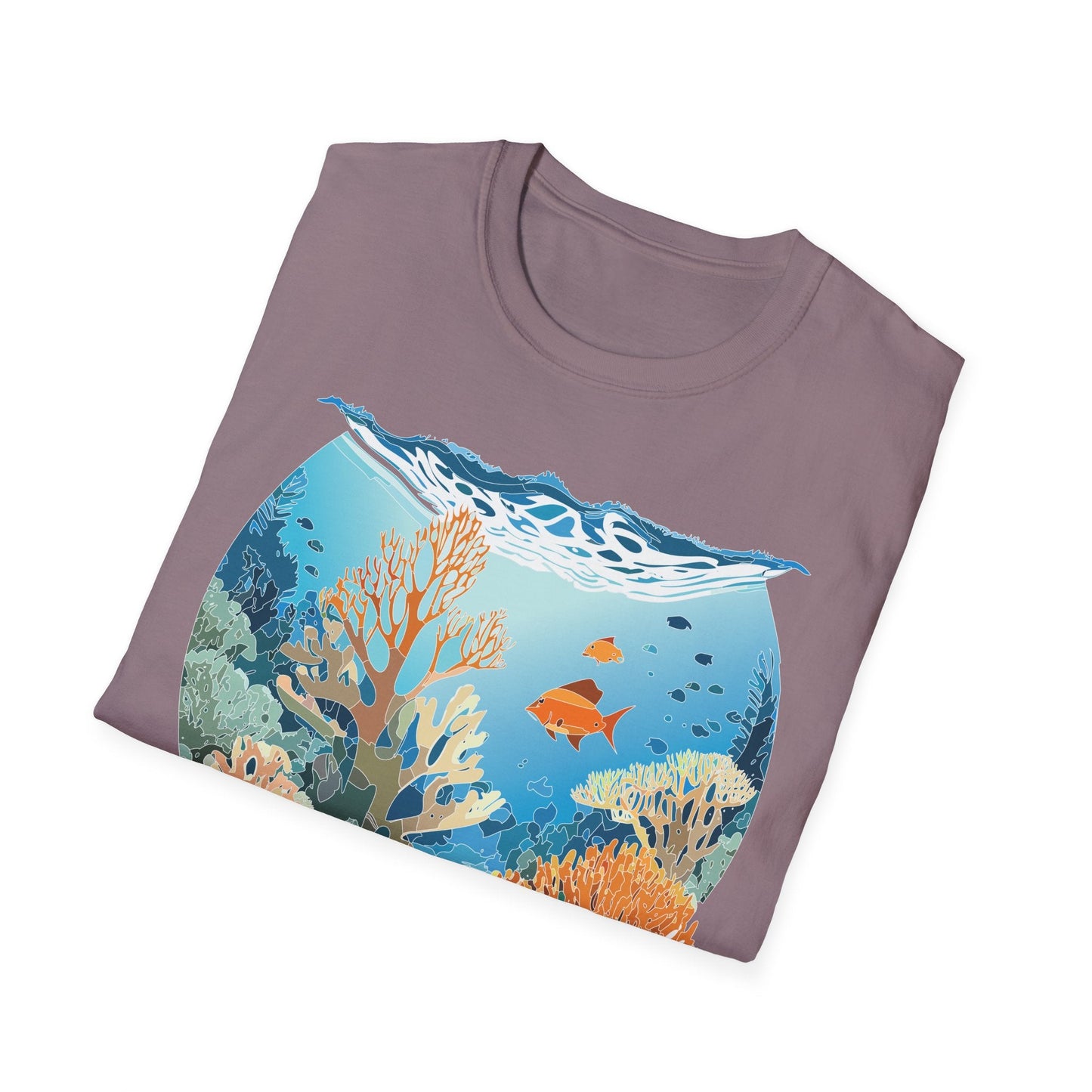 Ocean Tee Shirt Unisex Gildan Softstyle Cotton Tee Shirt 64000 Lightweight Breathable Comfort