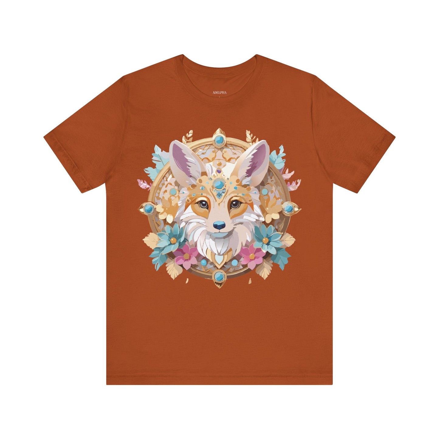 Unisex Graphic Tee From Adelpha Medallion Art Design Vintage Inspired Look Everyday Wear Style