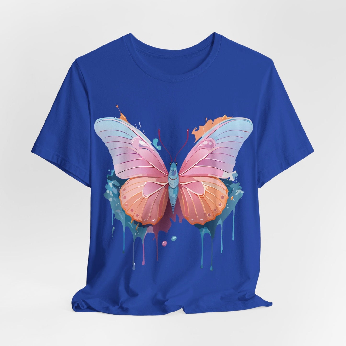 Butterfly Graphic Unisex 100 Cotton Lightweight Vintage Design Jersey Tee 88