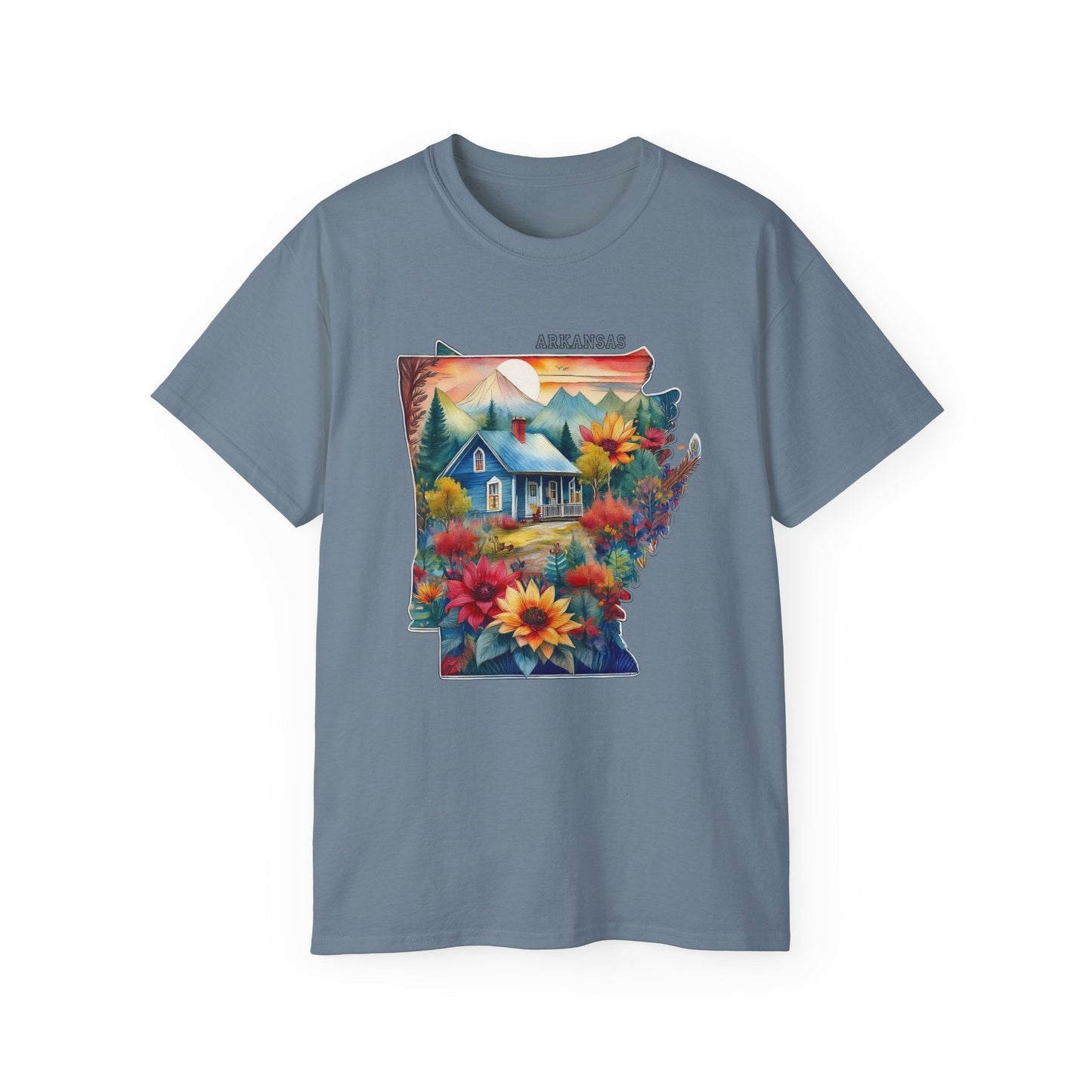 Arkansas Graphic Unisex Cotton T‑Shirt 2