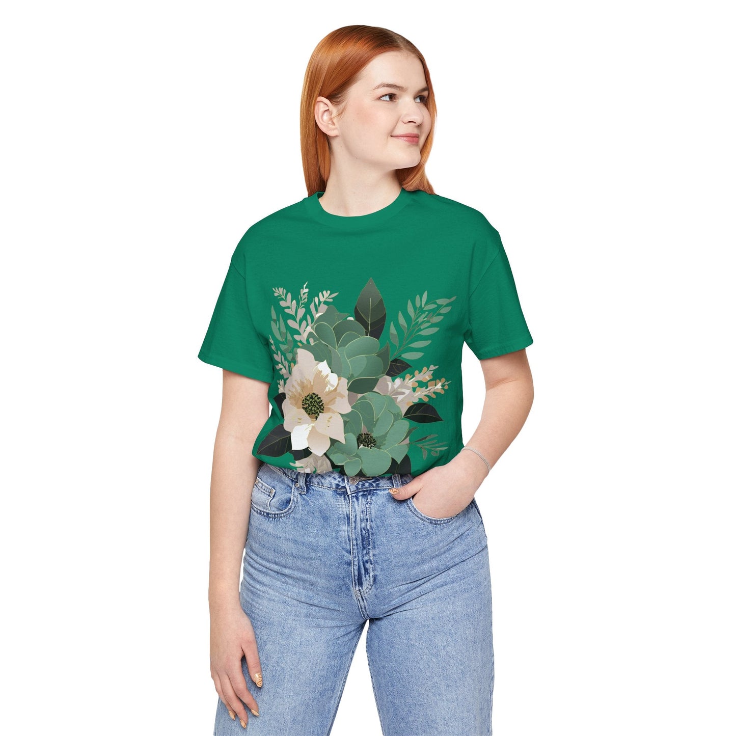 Flowers Shirt Floral Shirt Unisex Jersey Short Sleeve Tee From Flowers Collection Retro2Nova