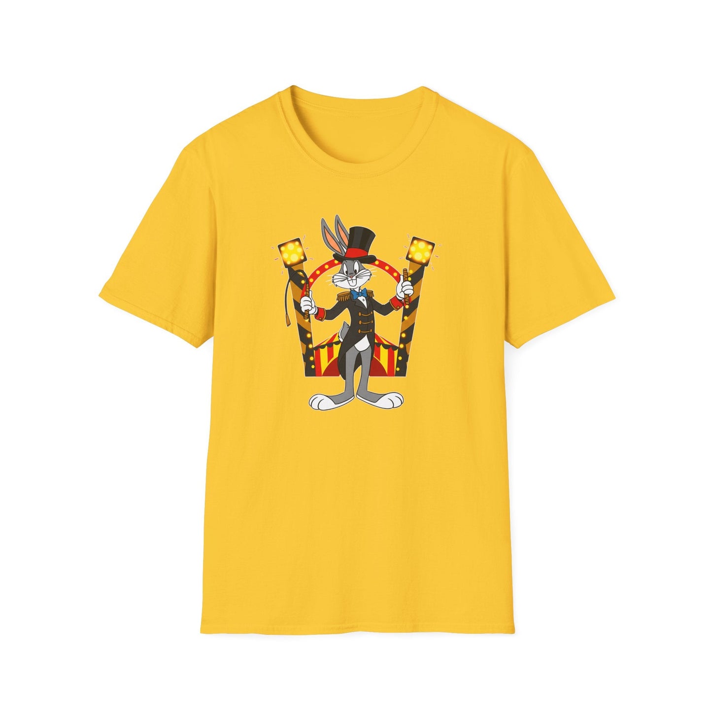Bugs Bunny T Shirt Unisex Cartoon Tee Gildan Softstyle 64000 Tee Comfort Cotton Fabric