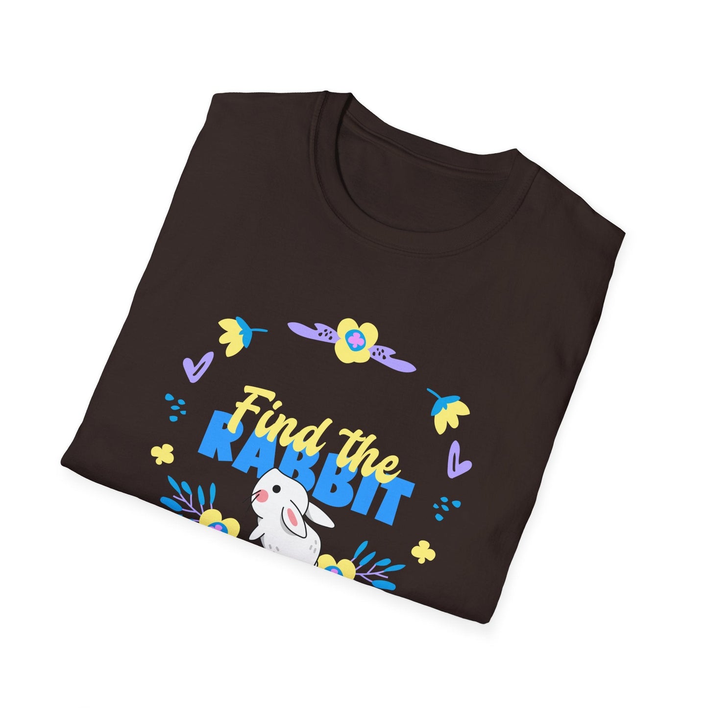 Easter Bunny T Shirt Unisex Gildan Softstyle 64000 Breathable Cotton Easter Design