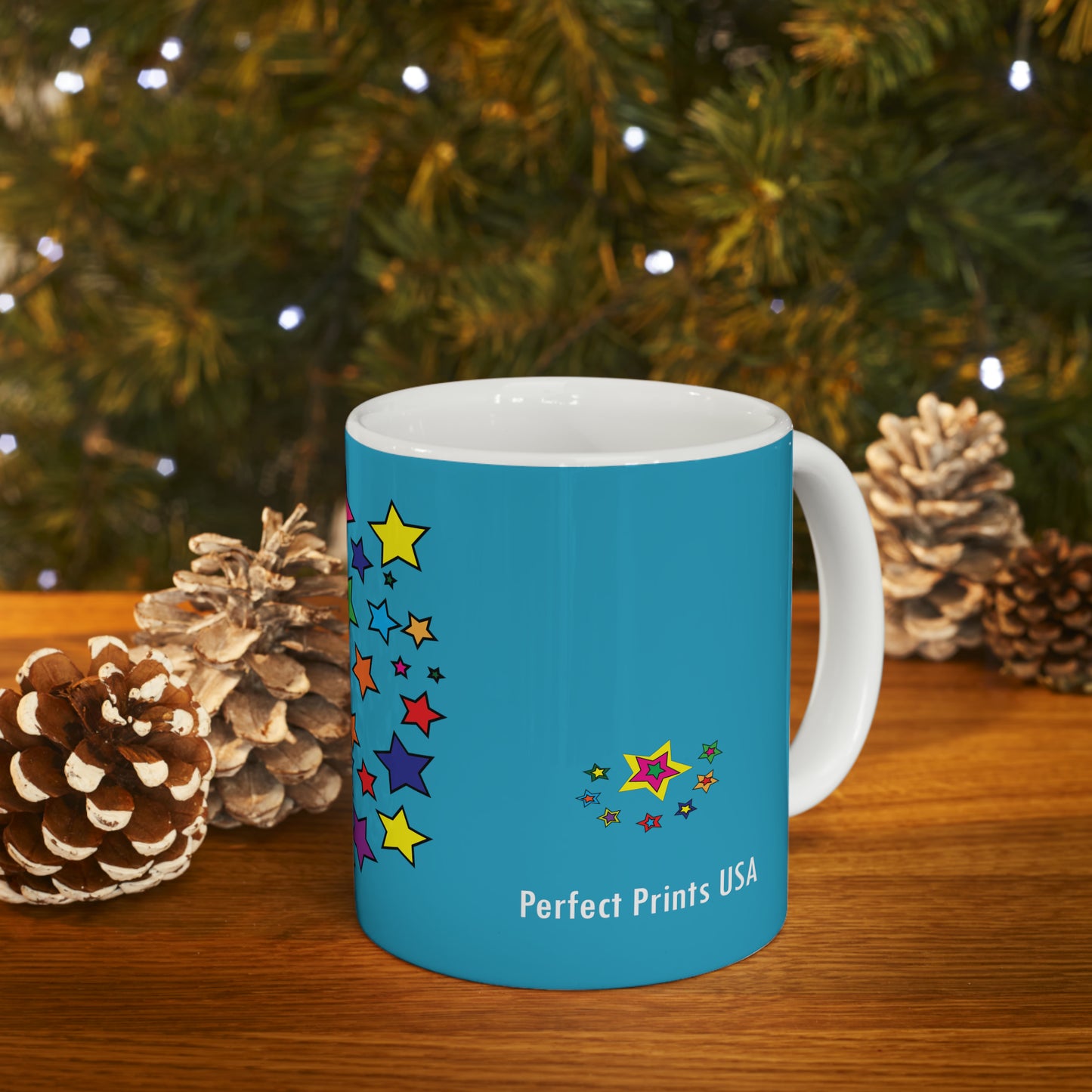 Coffee & Tea Mug with Stars print