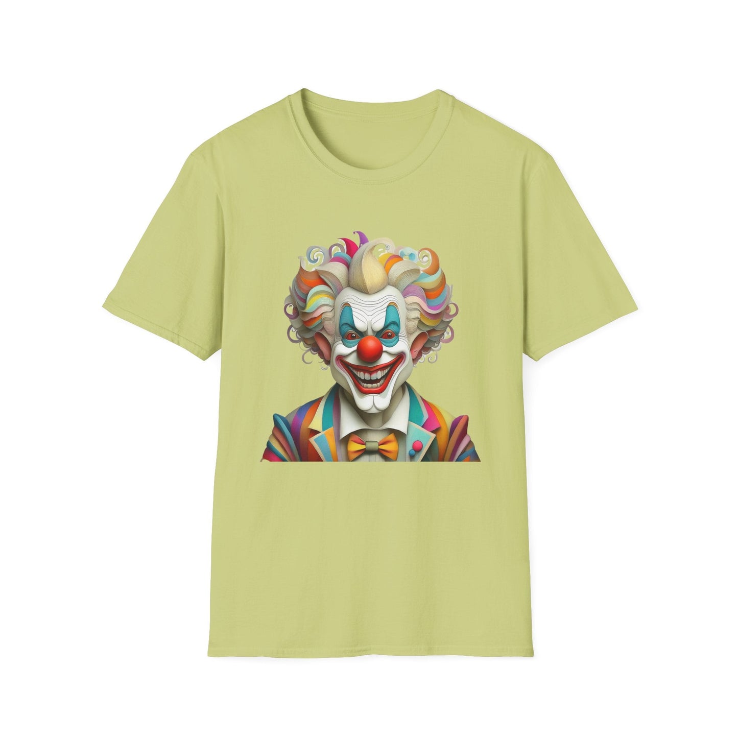 Clown Shirt Unisex T Shirt With Funny Man Circus Motif And Scary Man Design Graphic Print