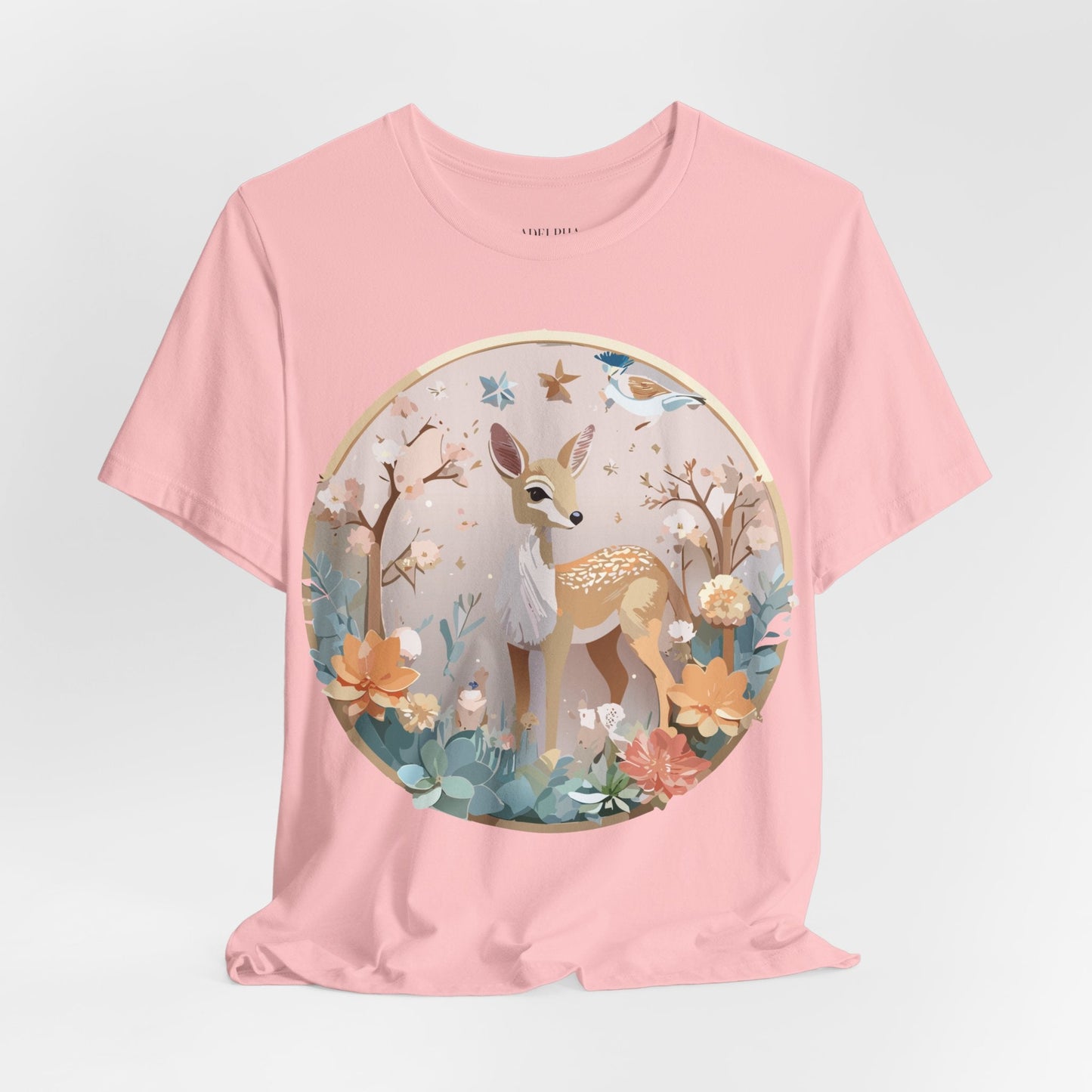 Medallion Graphic Unisex 100 Cotton Vintage Animal Medal Artwork Tee 9