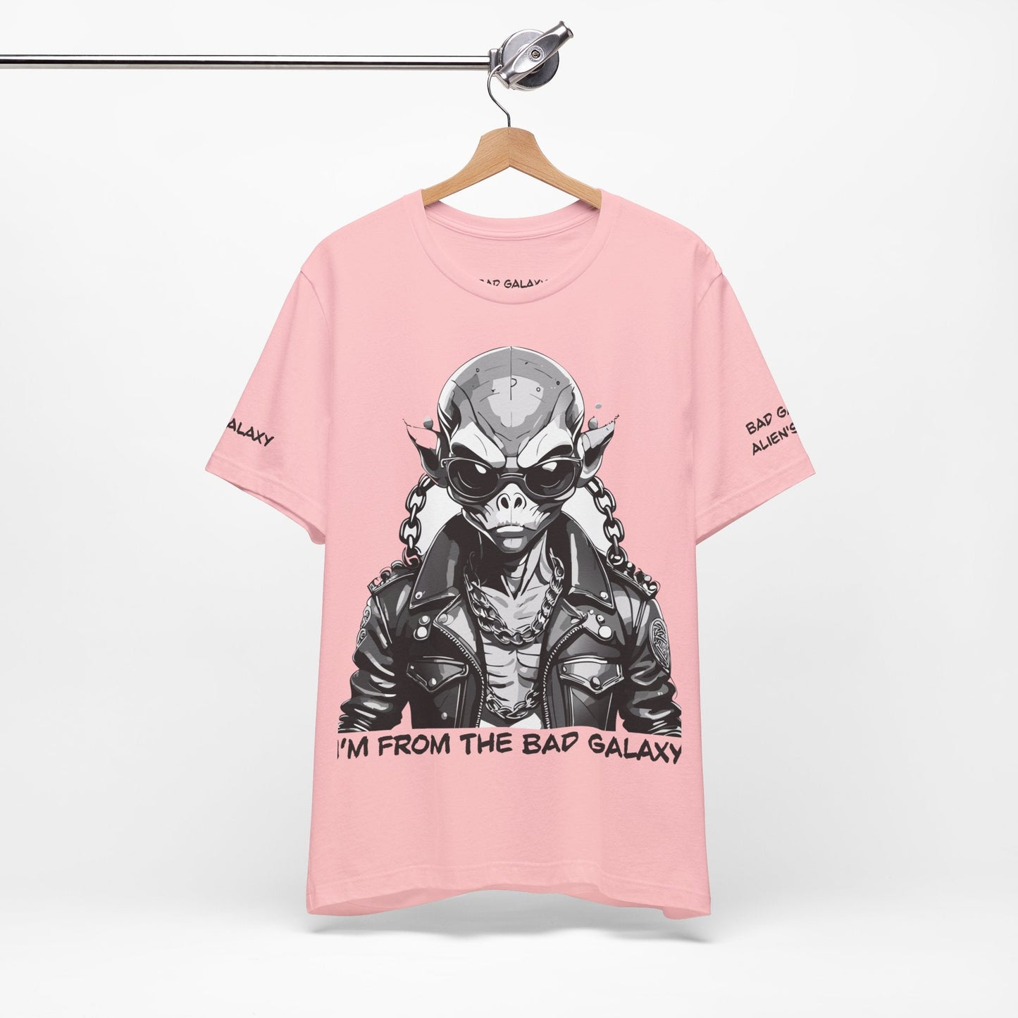 Tee Shirt With Alien From Bad Galaxy Made To Order 100 Percent Cotton Eco Friendly Inks USA
