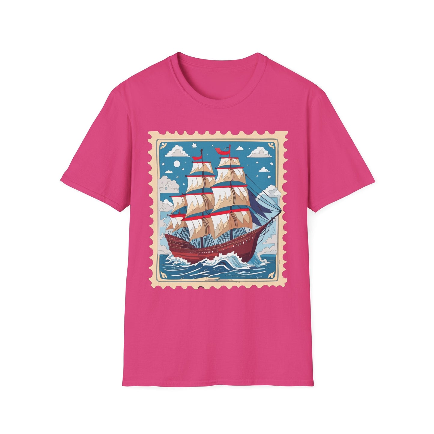 Unisex Softstyle Gildan 64000 Short Sleeve T Shirt Vessel Ship Frigate Tee For Everyday Comfort