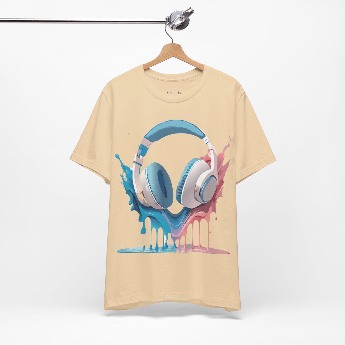 Music Graphic Unisex 100 Cotton Vintage Art with Musical Elements Tee 92