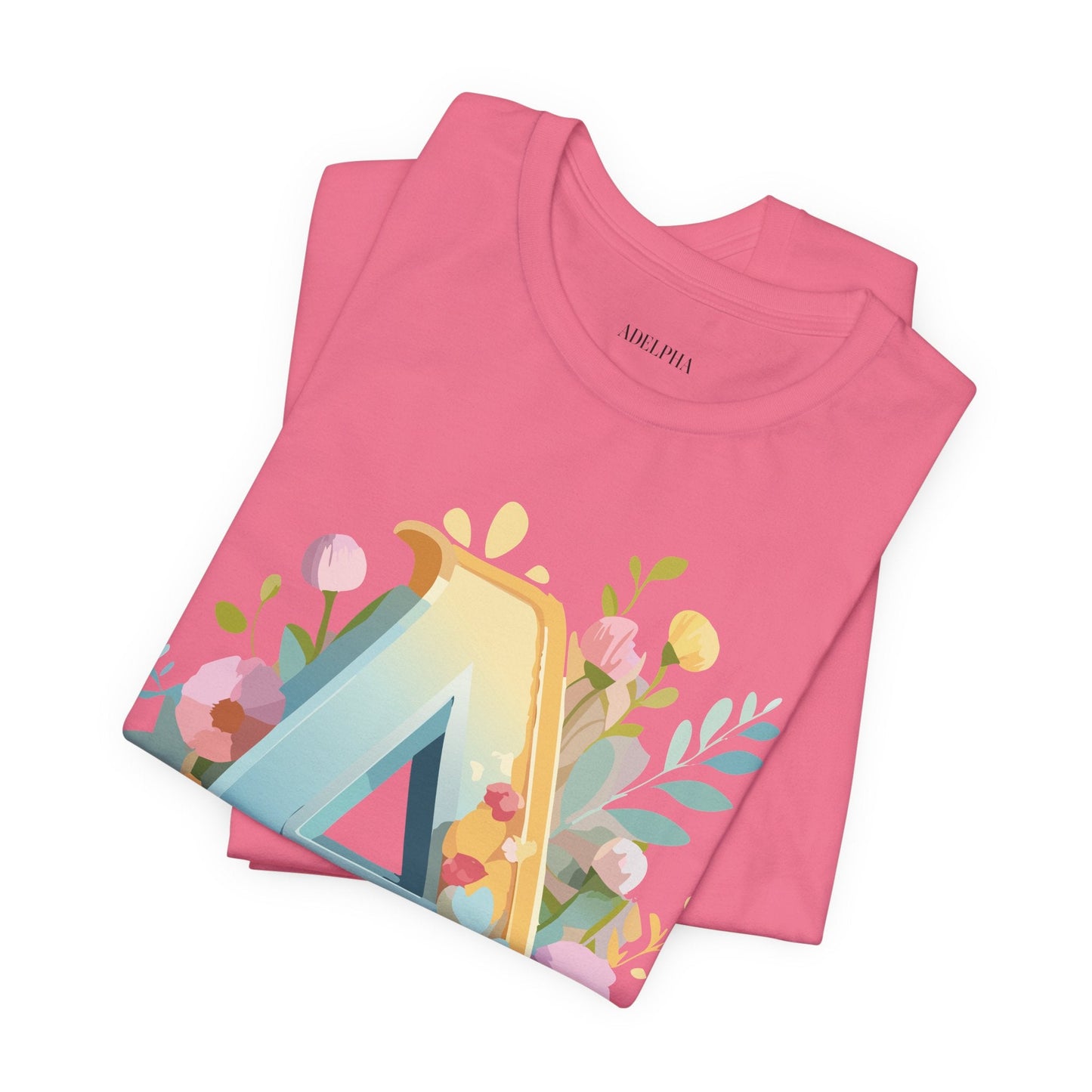Letter A Shirt Graphic Tee Unisex Vintage Inspired Adelpha Art Jersey Short Sleeve