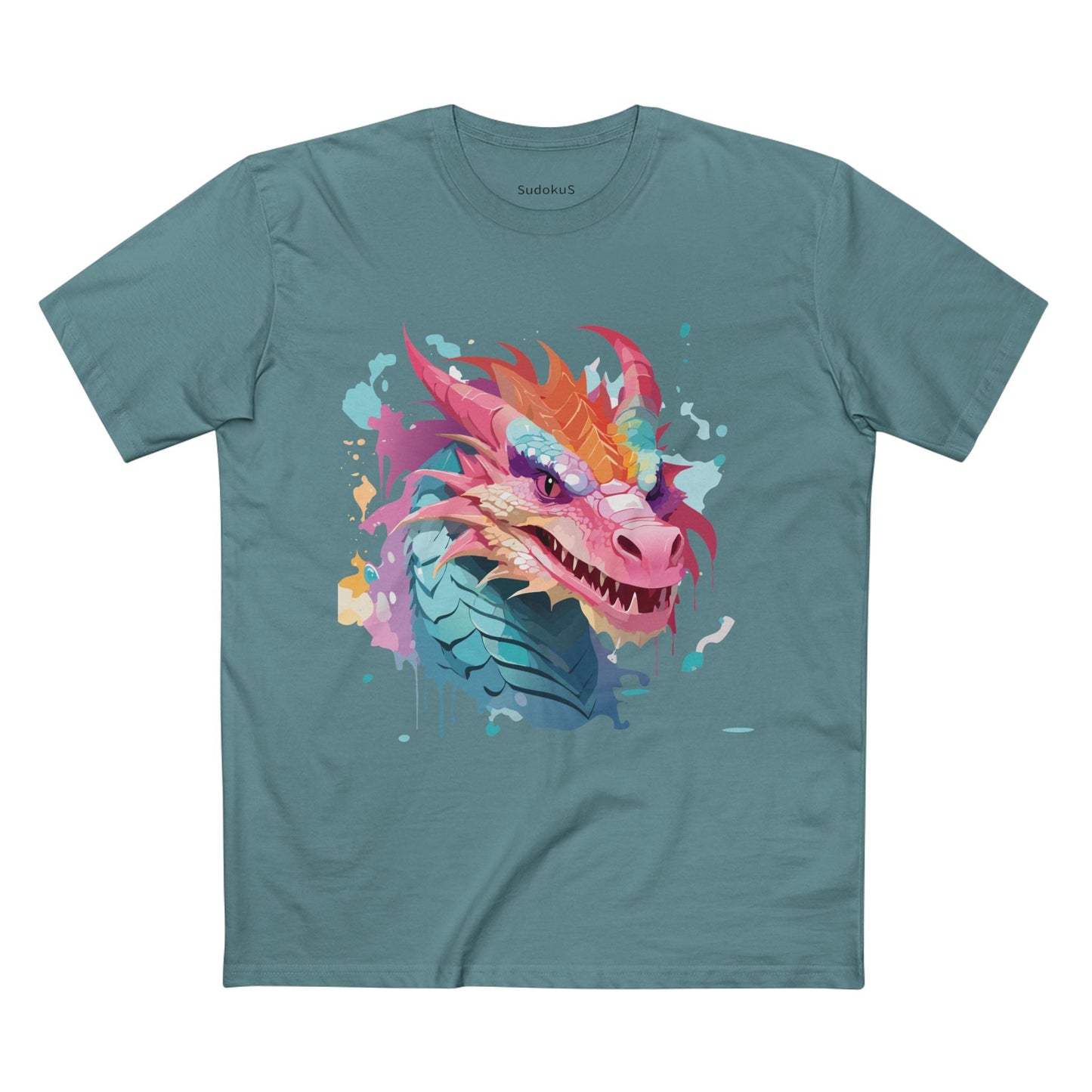 Dragon Graphic Unisex 100 Cotton Staple Tee 1