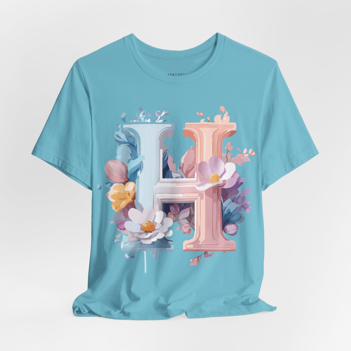 Adelpha Letter H Shirt Unisex Graphic Tee Vintage Inspired Art Design Short Sleeve