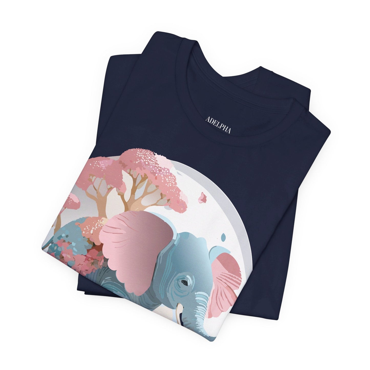 Adelpha Graphic Tee Unisex Vintage Inspired Artwork Elephant Short Sleeve Shirt Premium