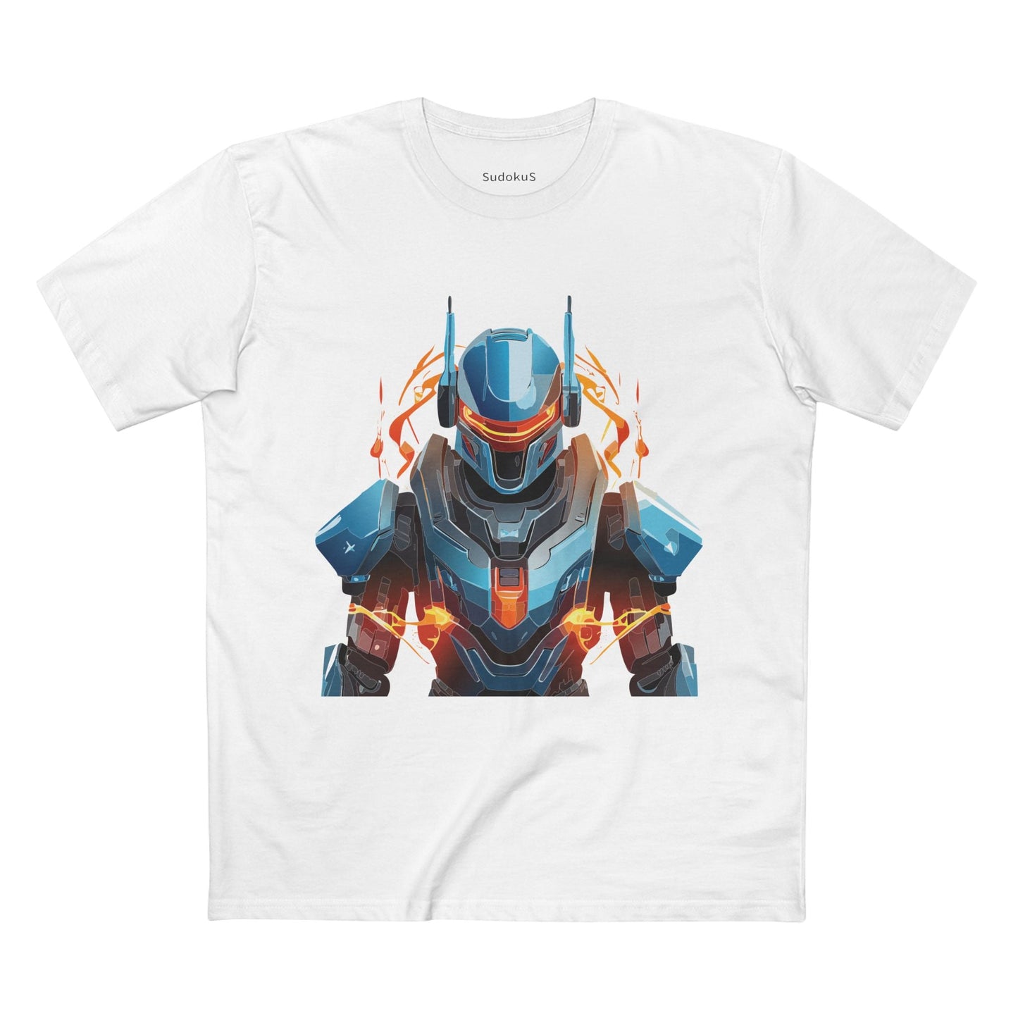 Cyborg Robot Graphic Unisex 100 Cotton Staple Tee 8
