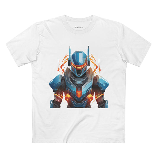 Cyborg Robot Graphic Unisex 100 Cotton Staple Tee 8
