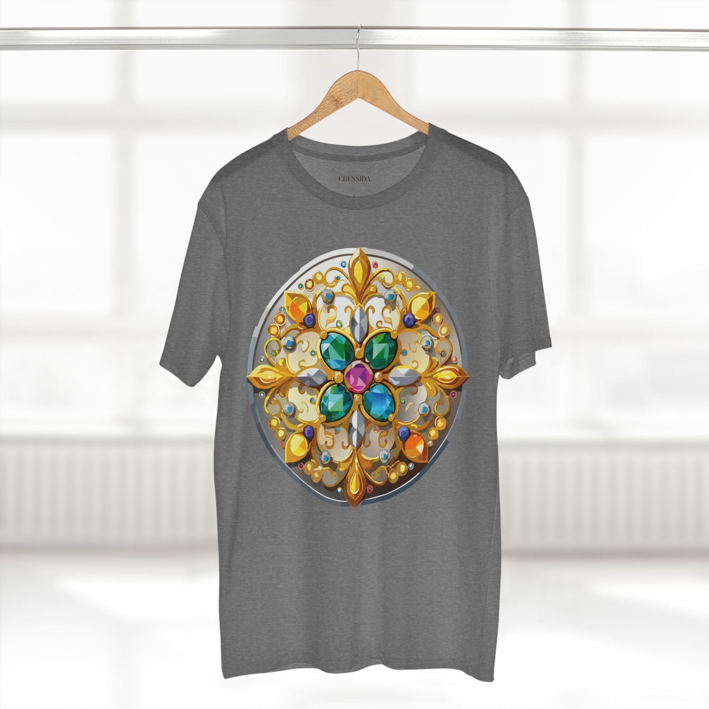 Medallion Graphic T-Shirt Unisex 100 Cotton With Gold Art Design Medal Tee 7
