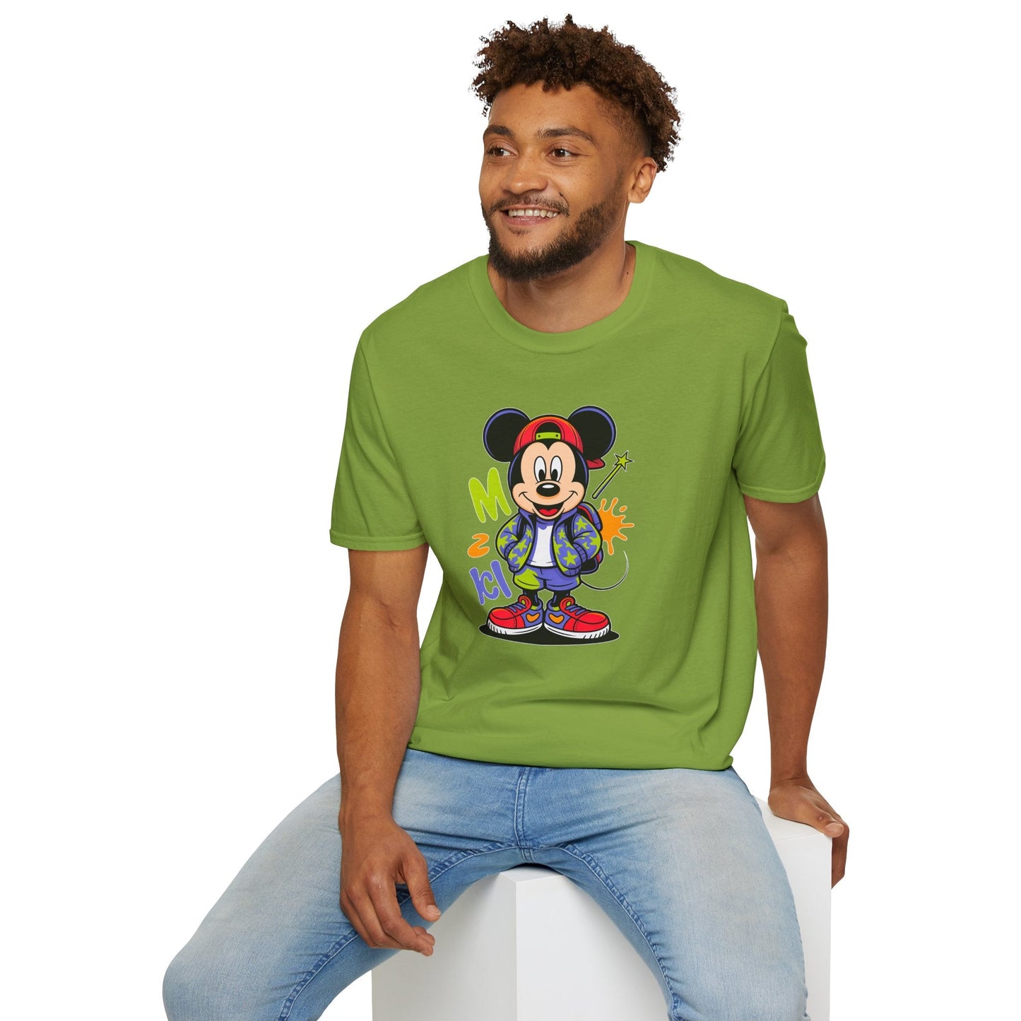 Cartoon T Shirt With Animation Design Unisex Gildan Softstyle 64000 Tee For Funny Animals