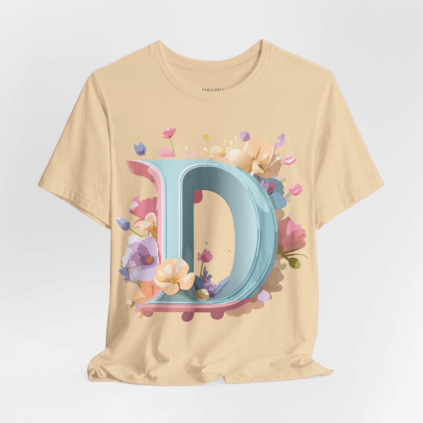 Letter D Graphic T Shirt Unisex Short Sleeve Art Design Tee By Adelpha Vintage Inspired Artwork