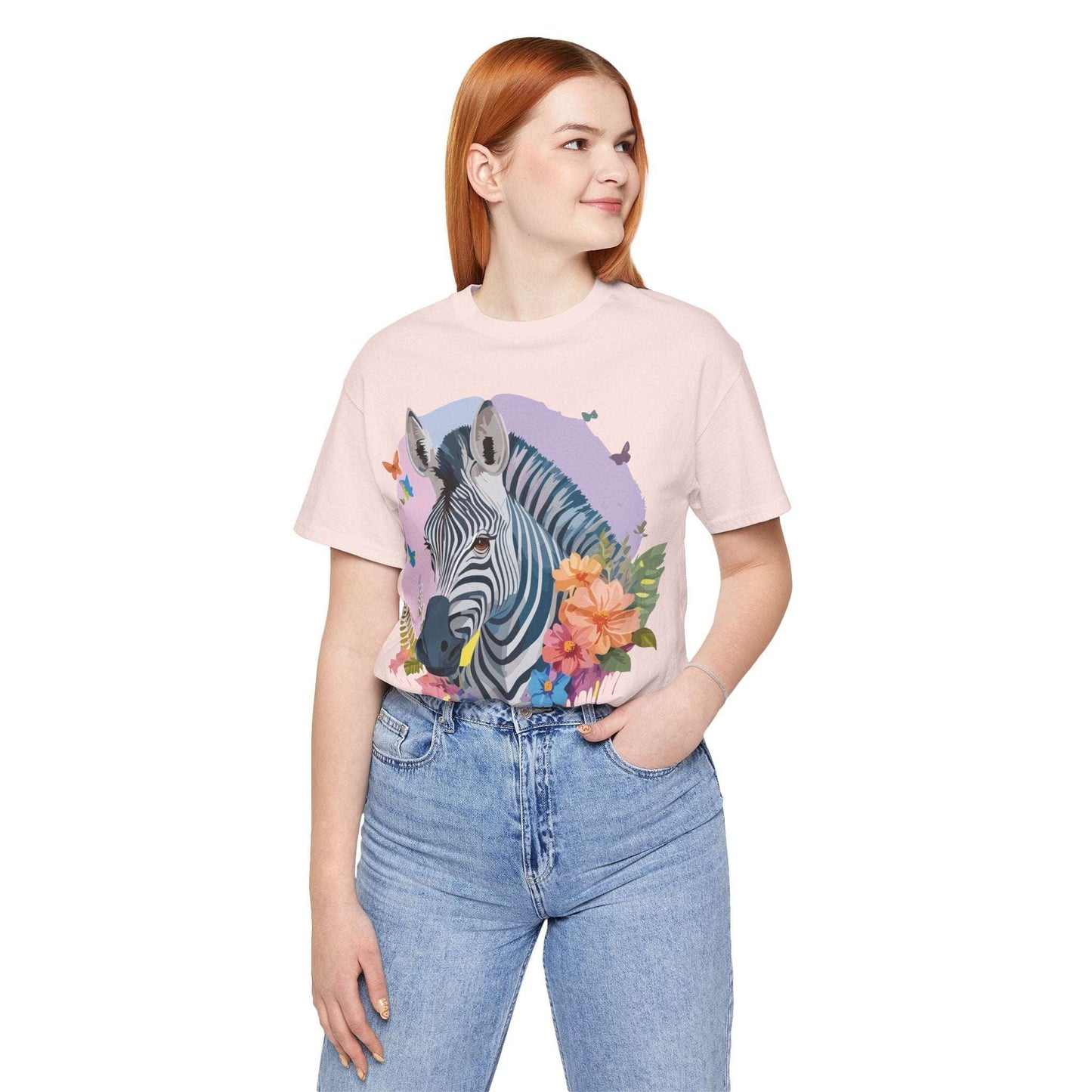 Adelpha Zebra Graphic Tee Unisex Jersey Short Sleeve Vintage Inspired Artwork Tee Shirt