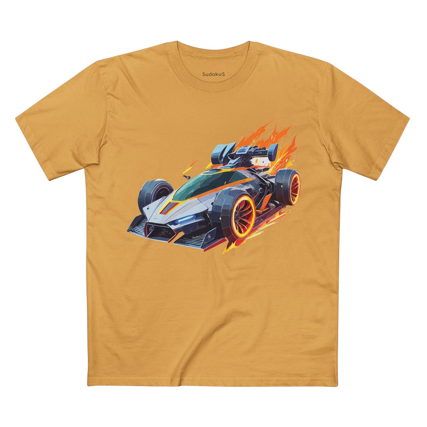 Car Graphic Unisex 100 Cotton Staple Tee 18